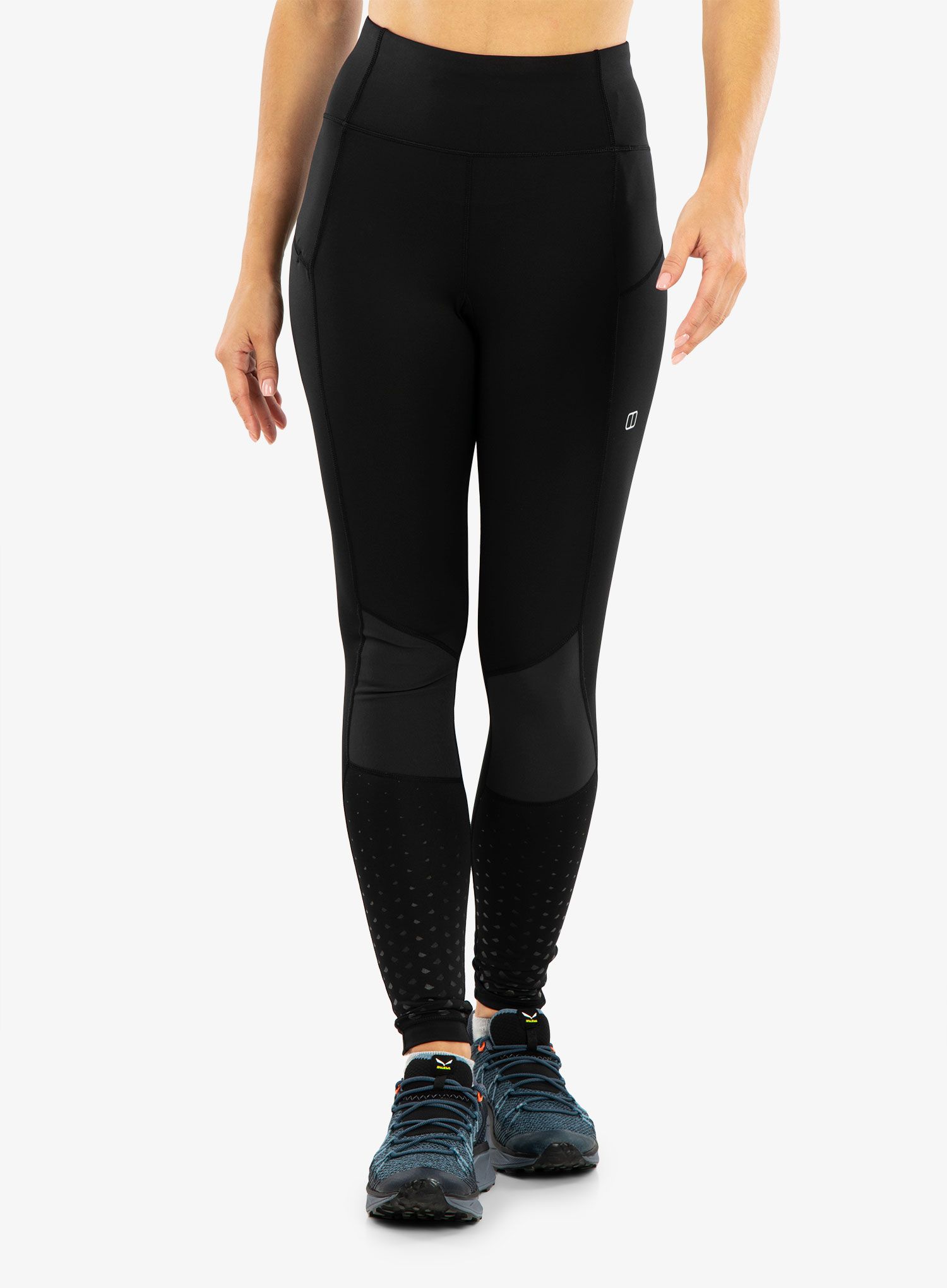 Ženske termo pajkice Berghaus Lelyur Trekking Tights - af black/black