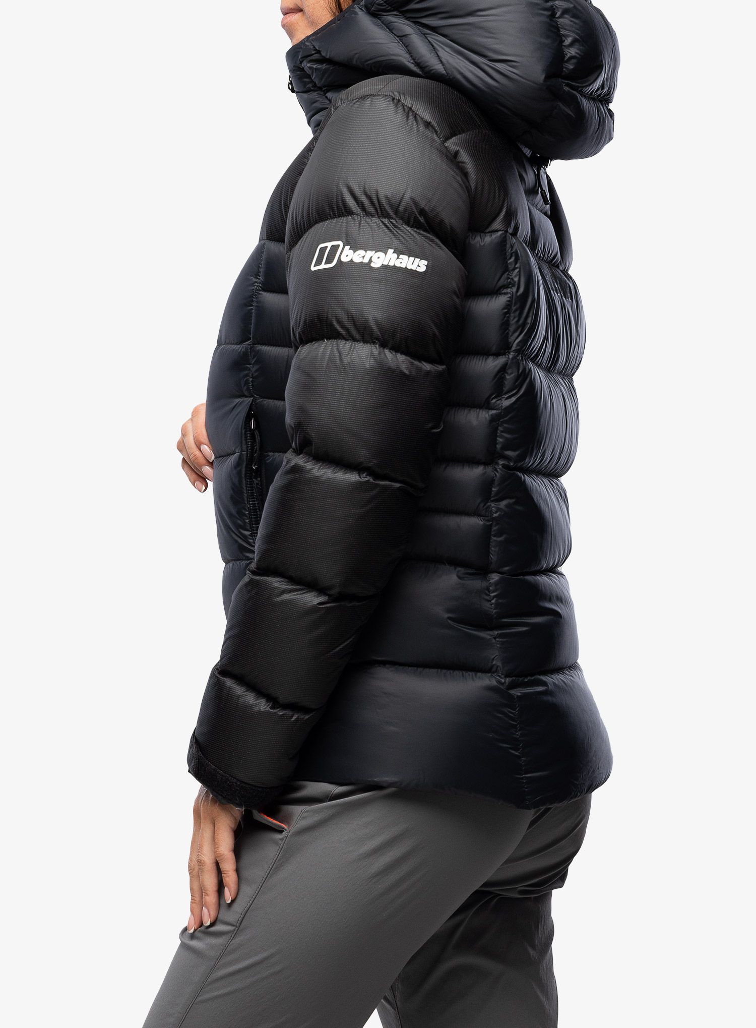 Ženska puhovka Berghaus MTN Arete Ultra Down Hoody - black/black