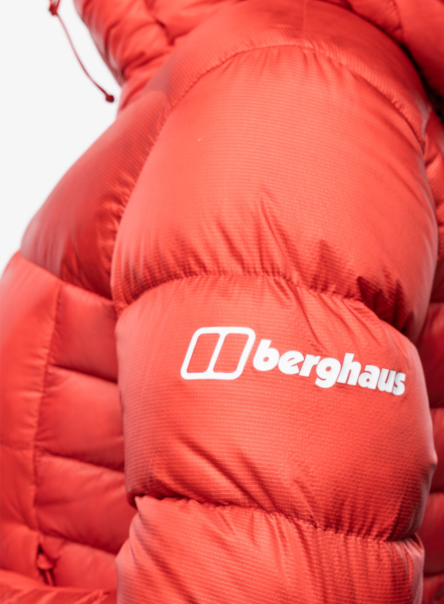 Ženska puhovka Berghaus MTN Arete Ultra Down Hoody - goji berry/haute red