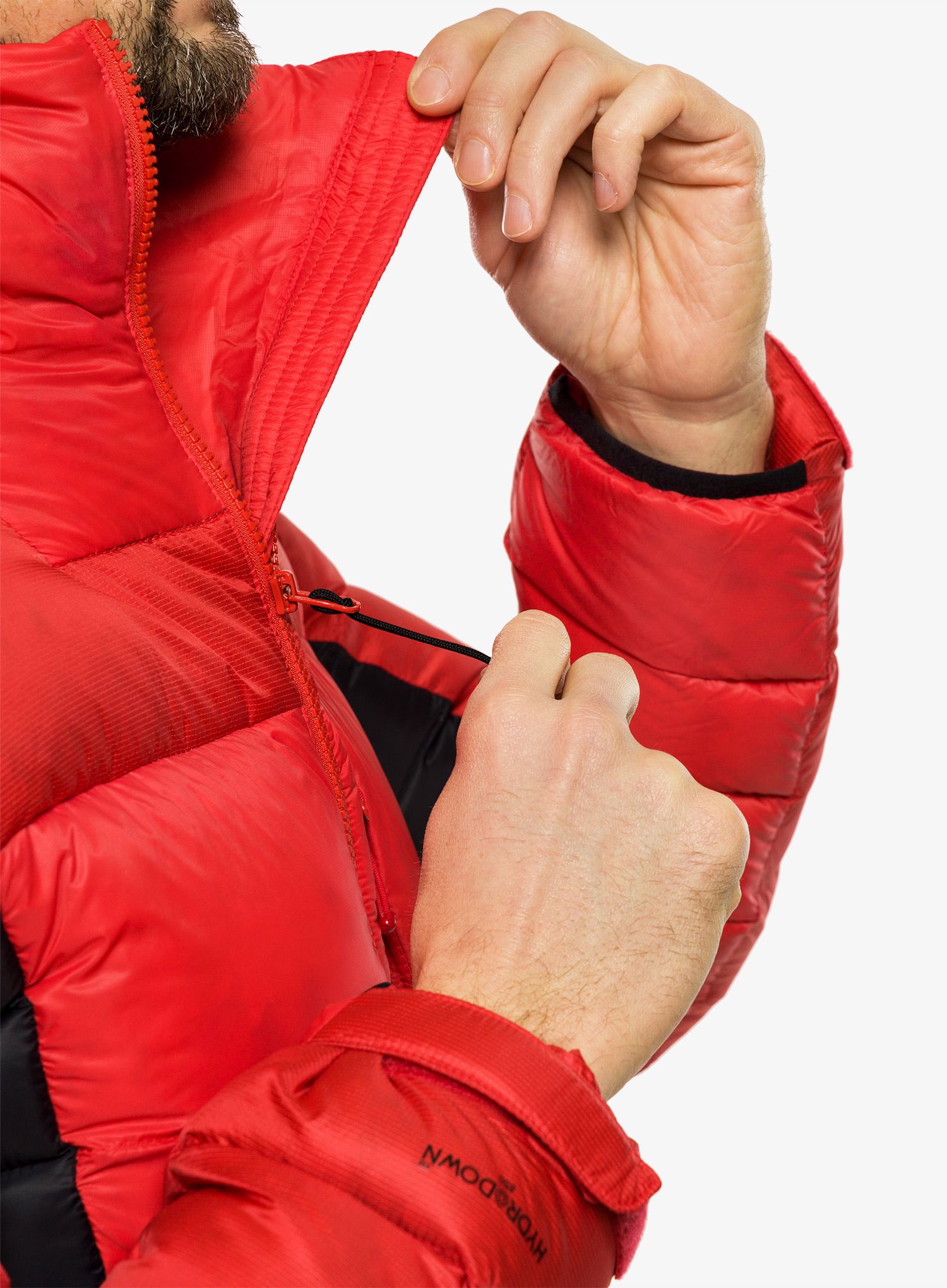 Moška puhovka Berghaus MTN Arete Ultra Down Hoody - goji berry/jet black
