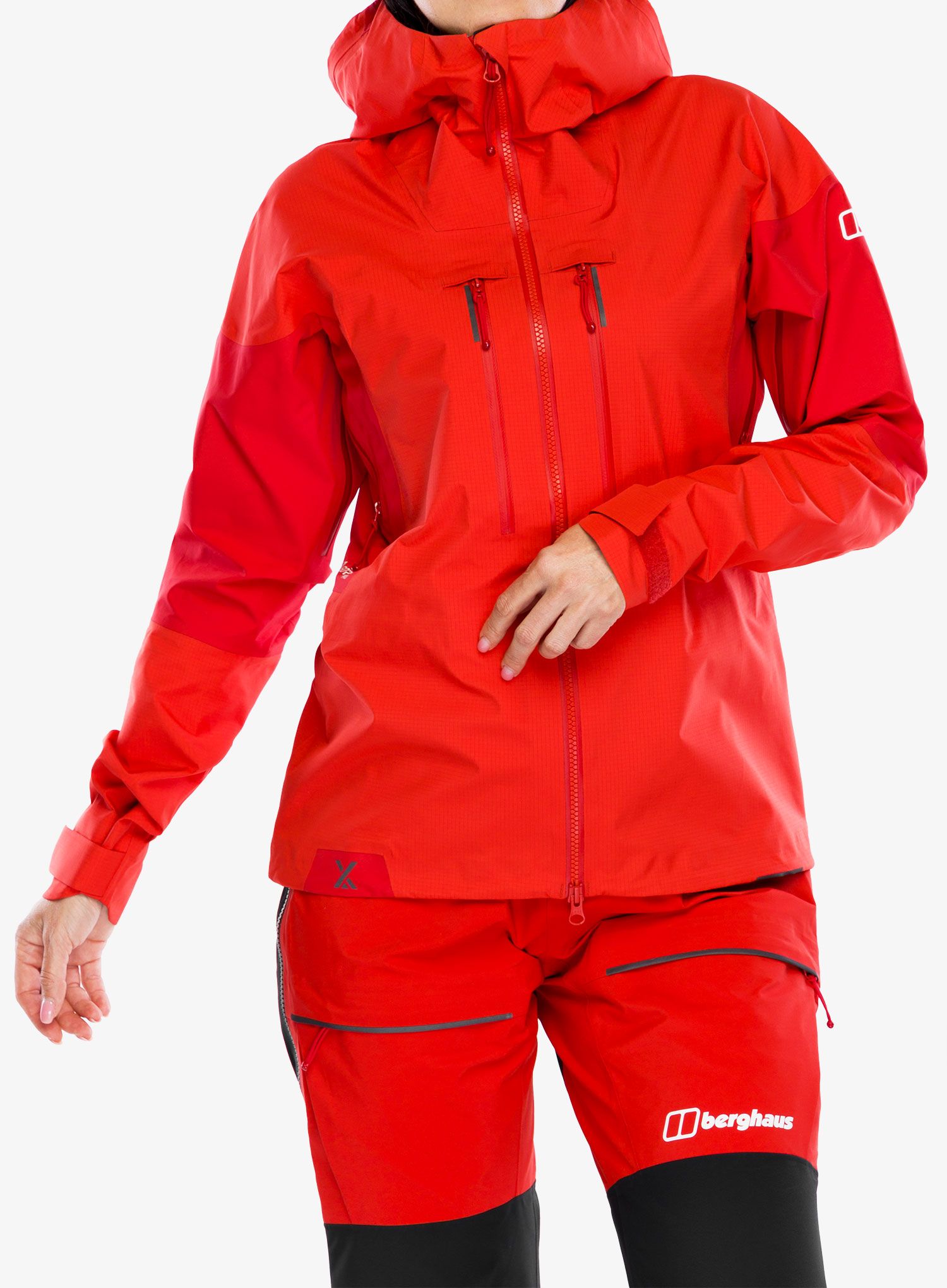 Ženska hardshell jakna Berghaus MTN Guide Alpine Pro Jacket - goji berry/haute red