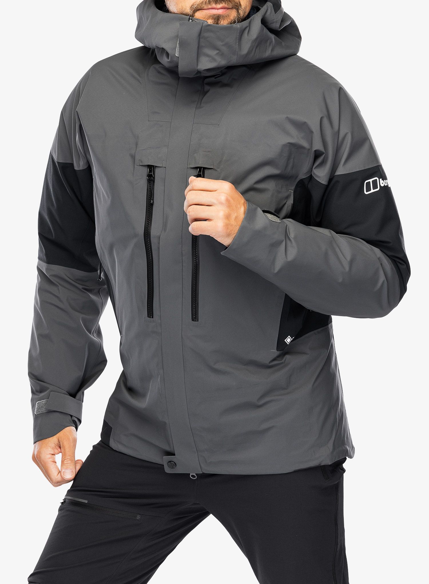 GORE-TEX jakna Berghaus MTN Guide GTX Pro Jacket - grey pinstripe/jet black