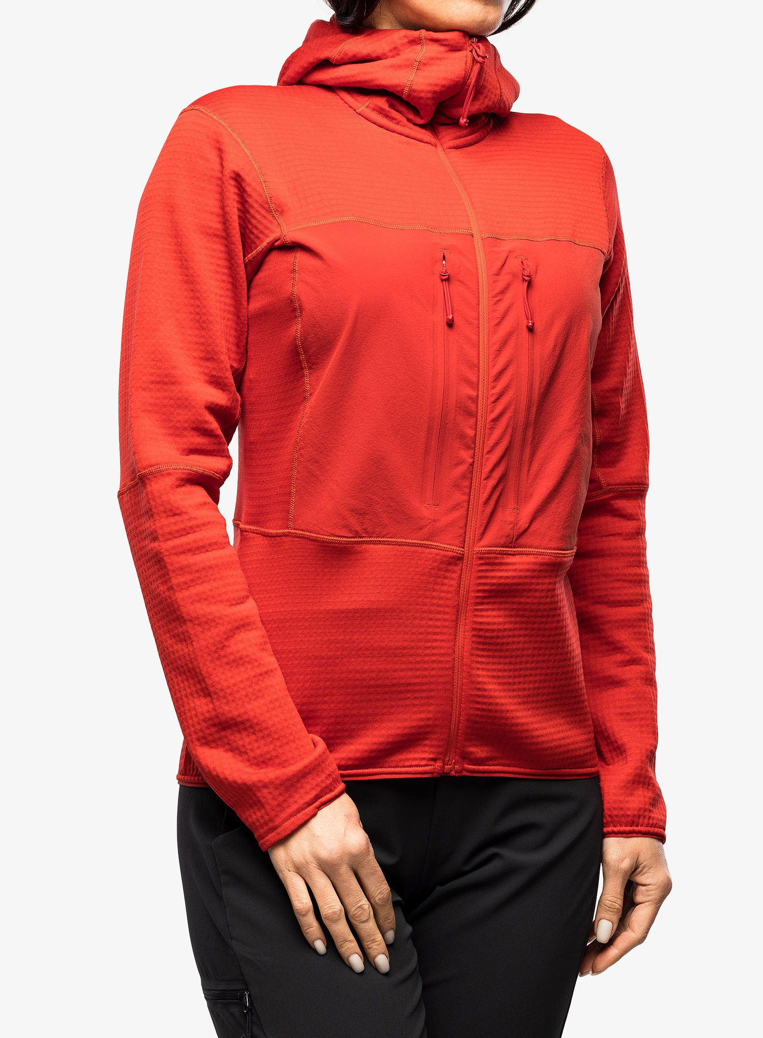 Ženski flis Berghaus MTN Guide MW Hoody - goji berry/haute red