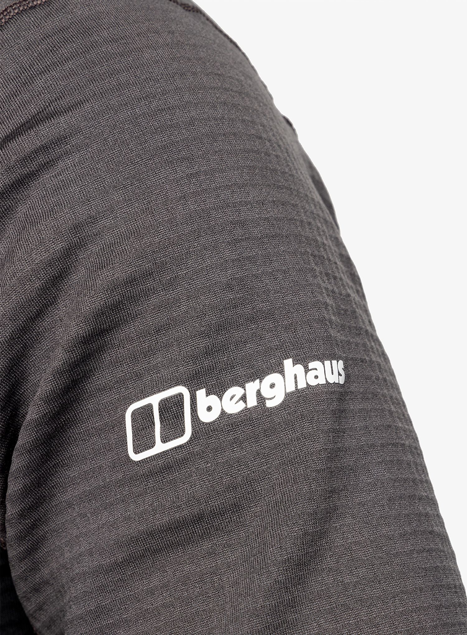 Moški flis Berghaus MTN Guide MW Hoody - grey pinstripe/jet black