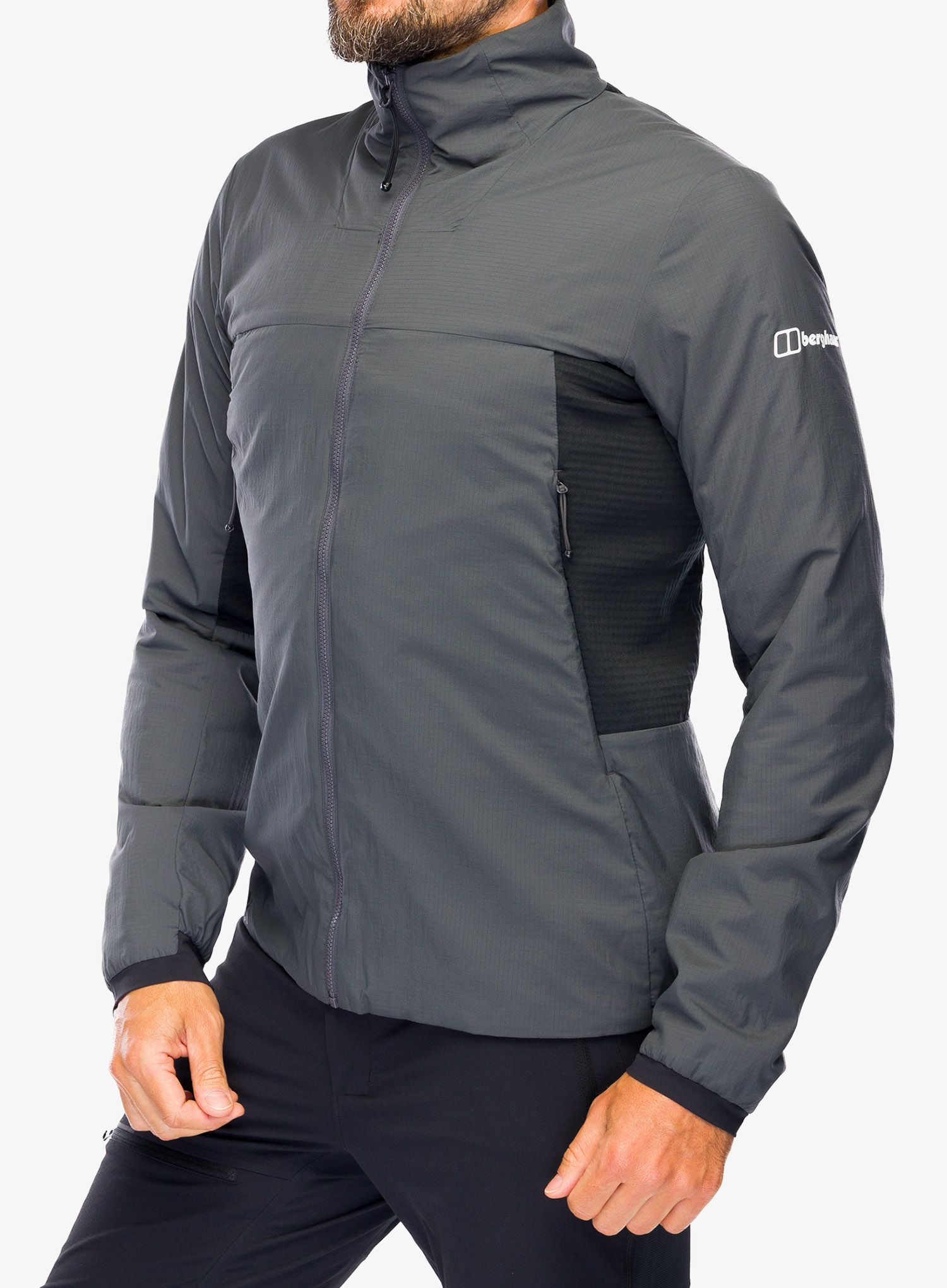Flis Berghaus MTN Guide MW Hybrid Jacket - grey pinstripe/jet black