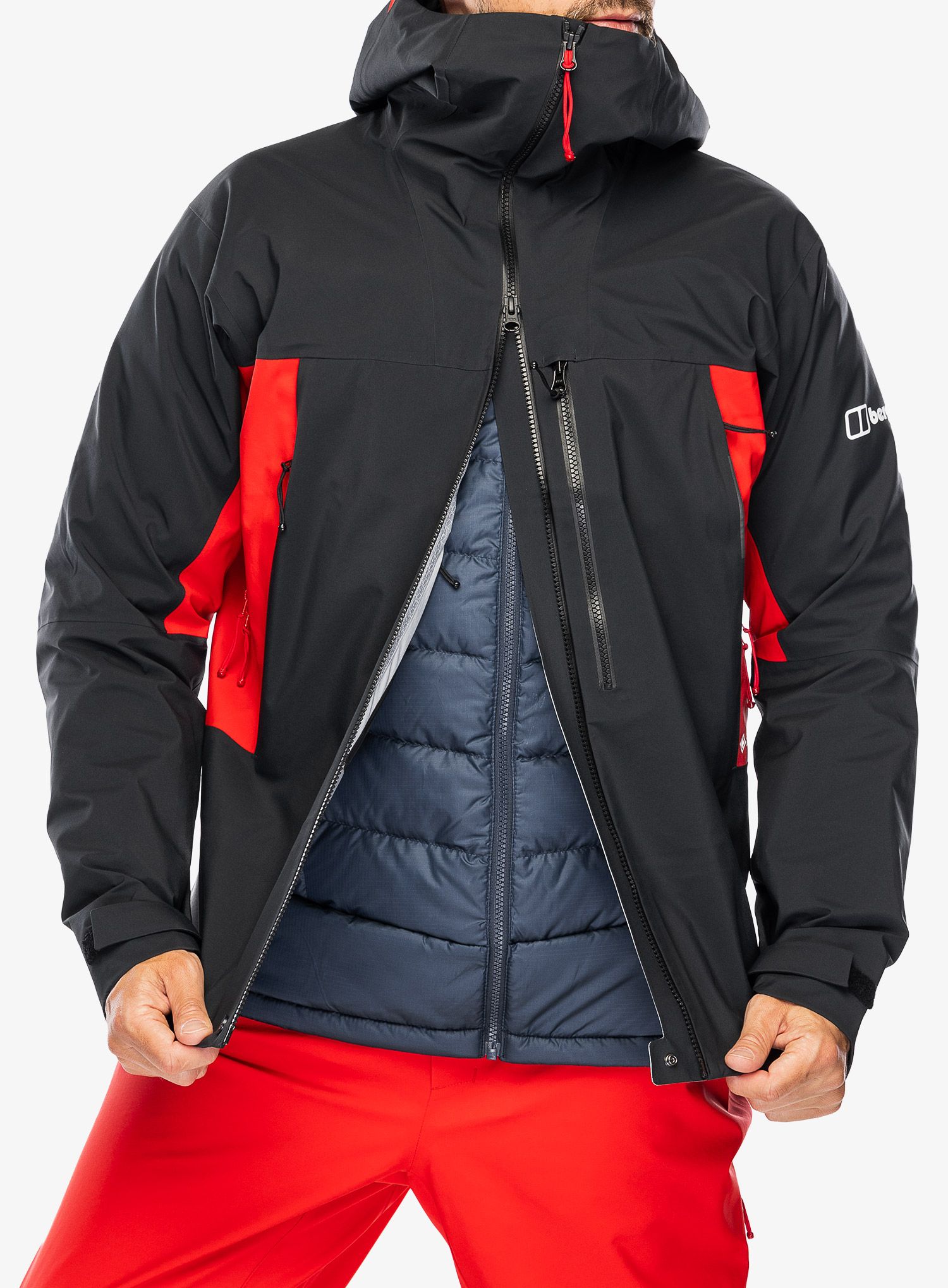 GORE-TEX jakna Berghaus MTN Seeker GTX Jacket - jet black/goji berry