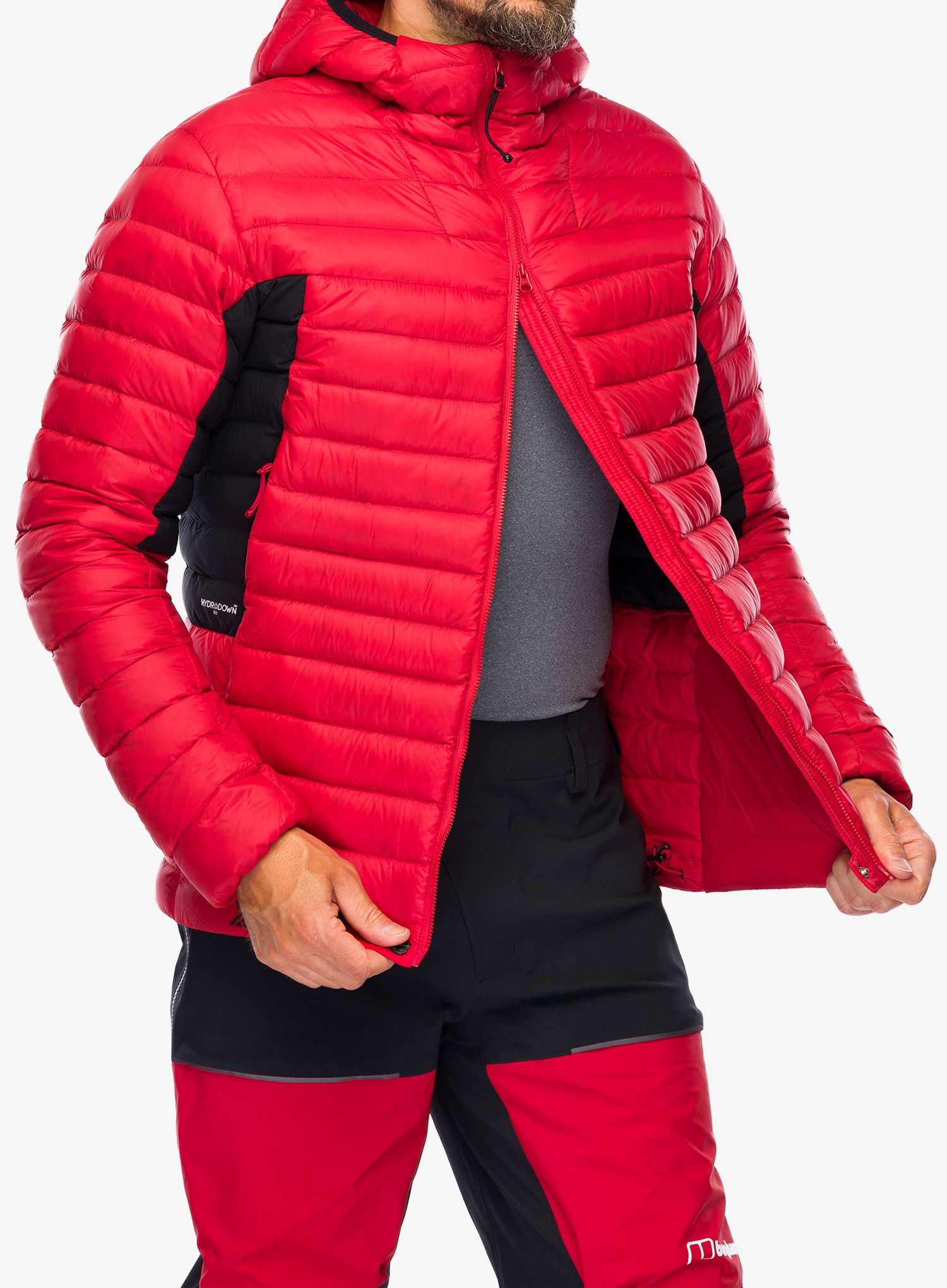 Puhovka Berghaus MTN Seeker MW Down Hoody - goji berry/jet black