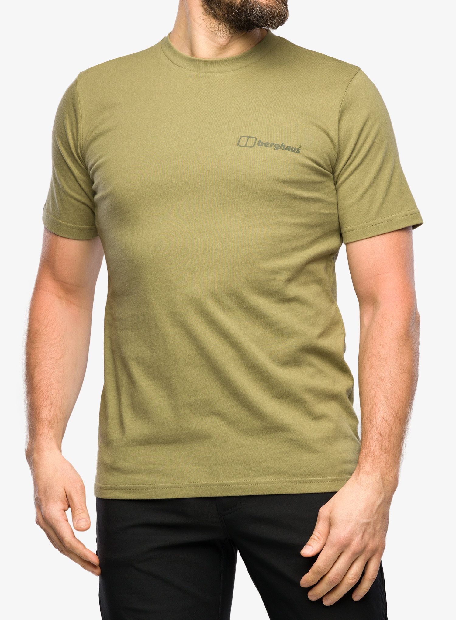 Majica s potiskom Berghaus Mont Blanc MTN SS Tee - am light green