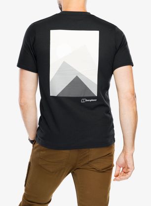 Bombažna majica Berghaus Mtn Silhouette SS Tee - black/black