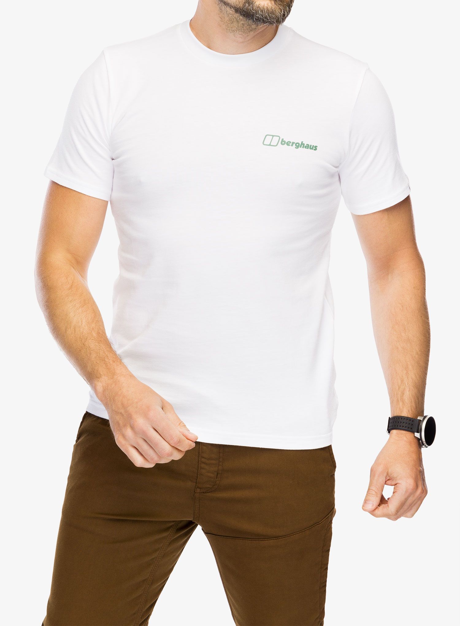 Majica s potiskom Berghaus Mtn Silhouette SS Tee - pure white