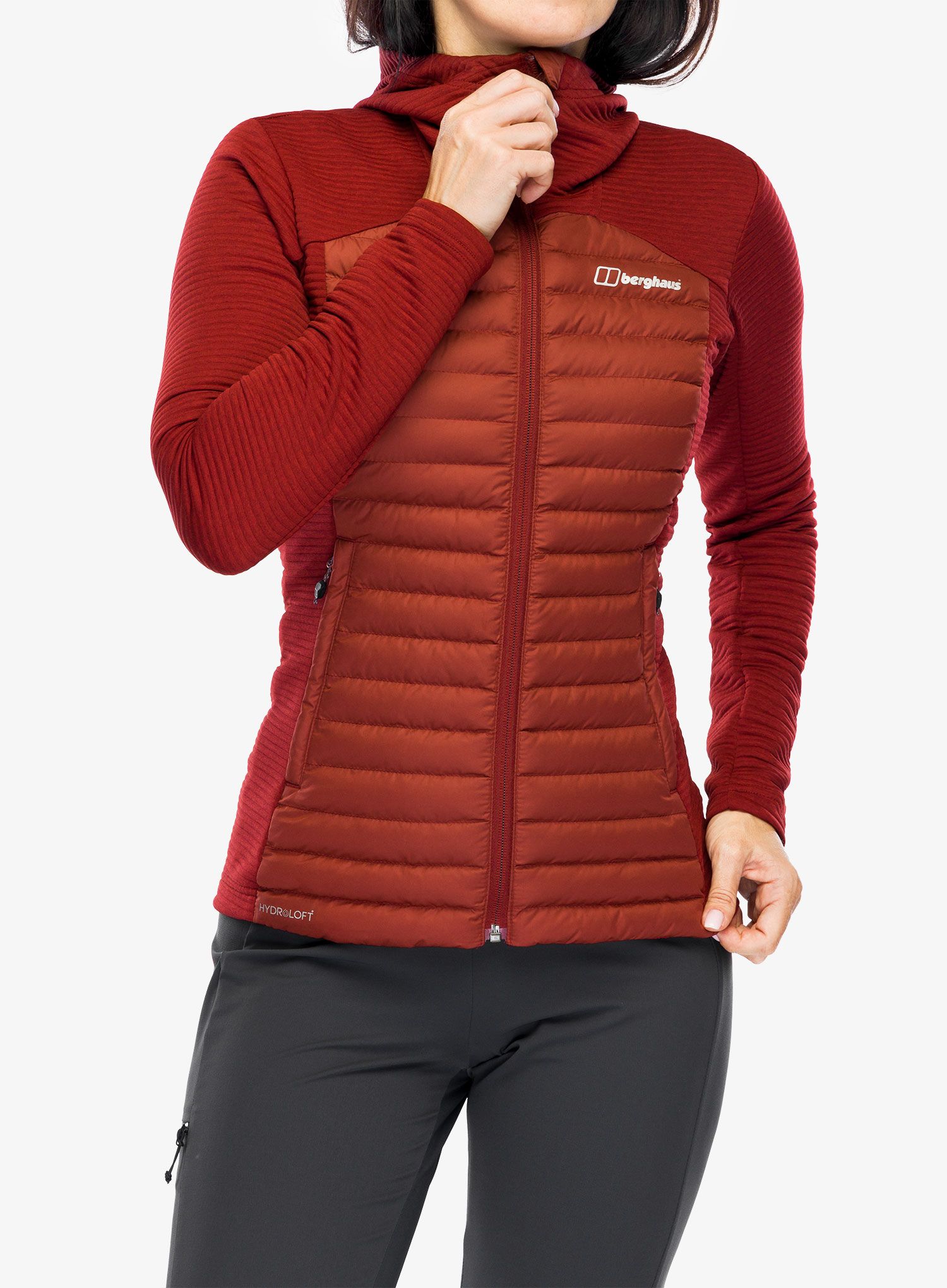 Ženska hibridna jakna Berghaus Nula Hybrid Jacket - syrah
