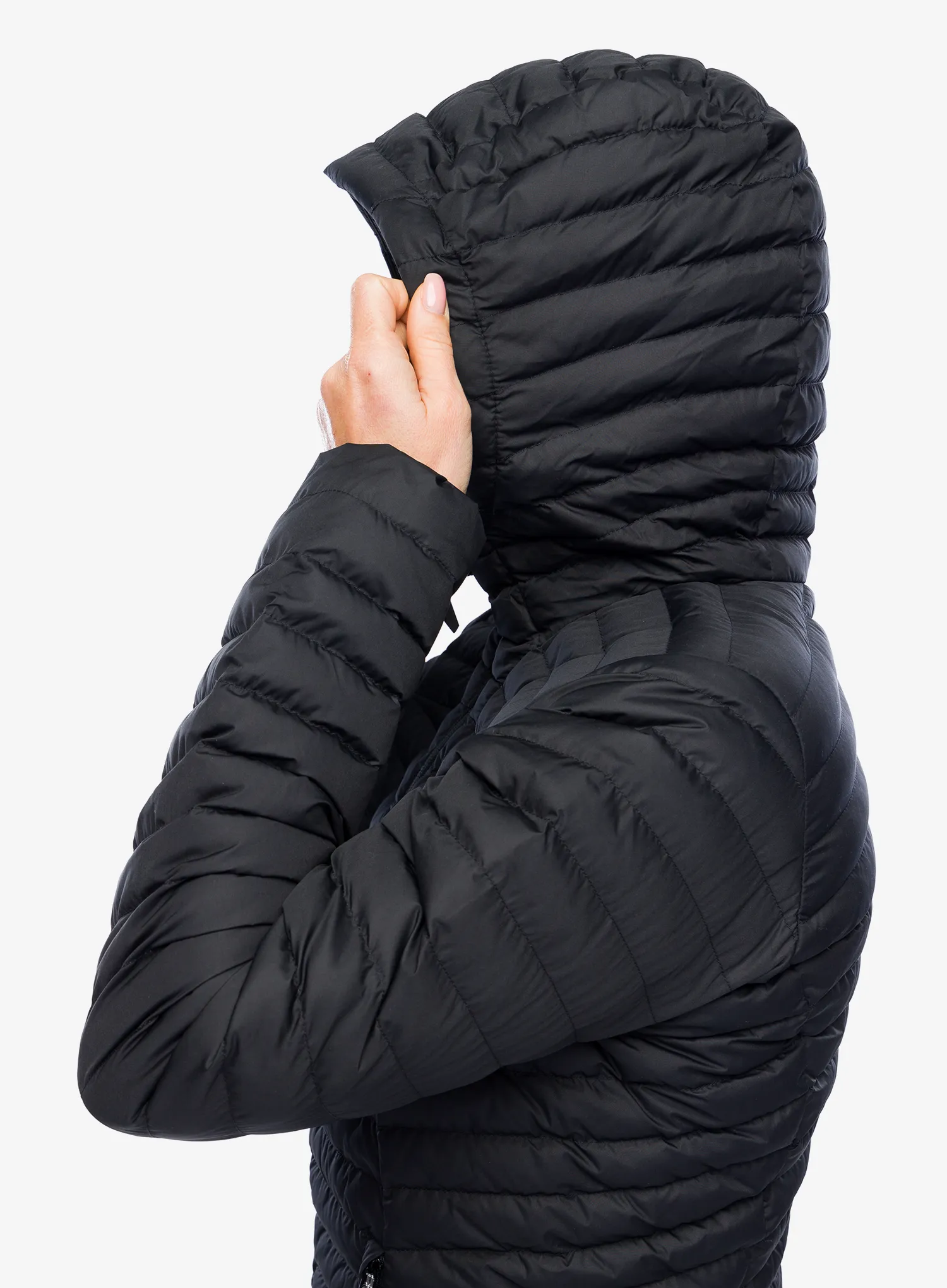 Ženski plašč Berghaus Nula Micro Long Jacket - black/black