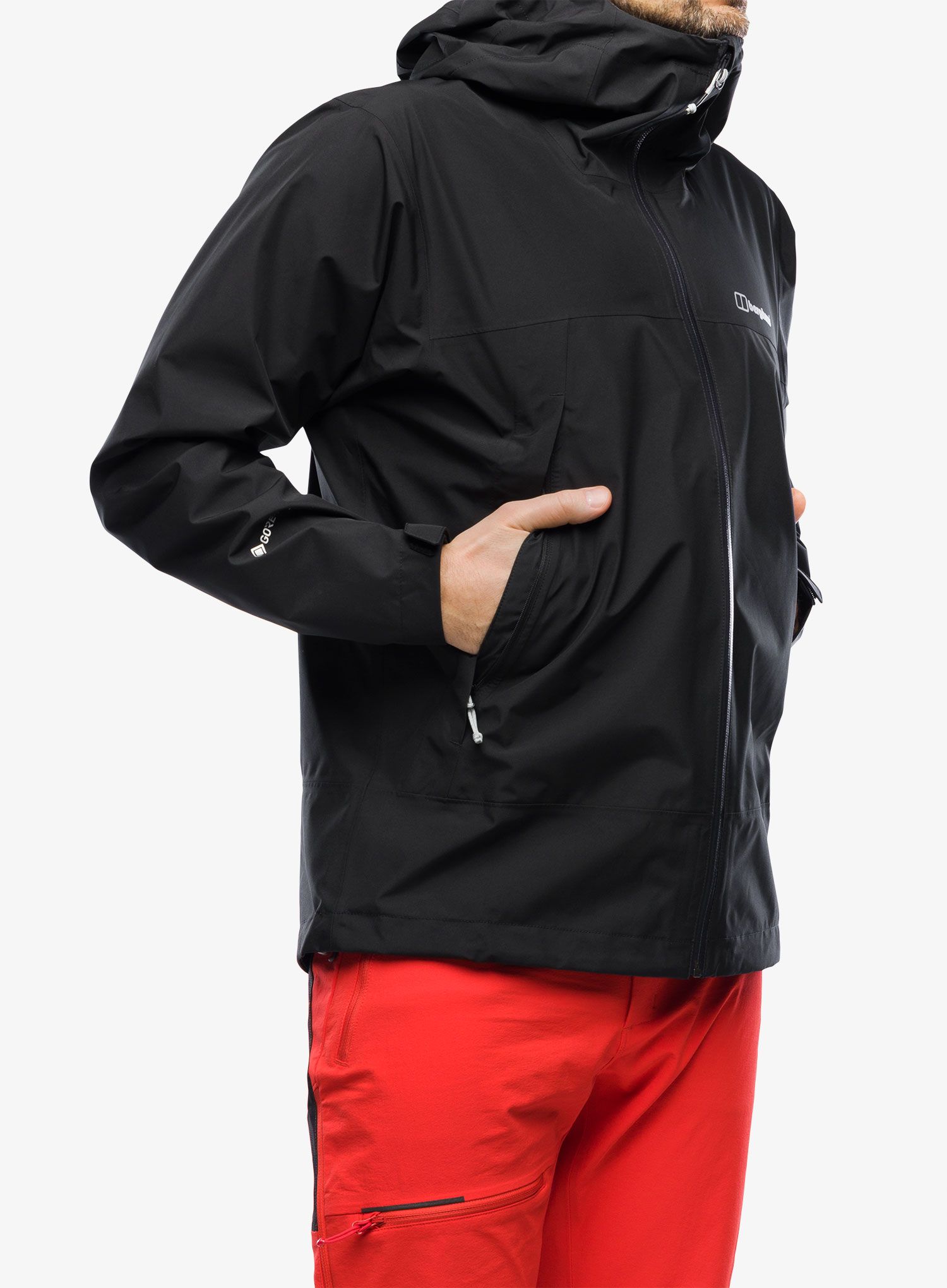 Nepremočljiva jakna Berghaus Paclite Dynak Shell Jacket - black/black