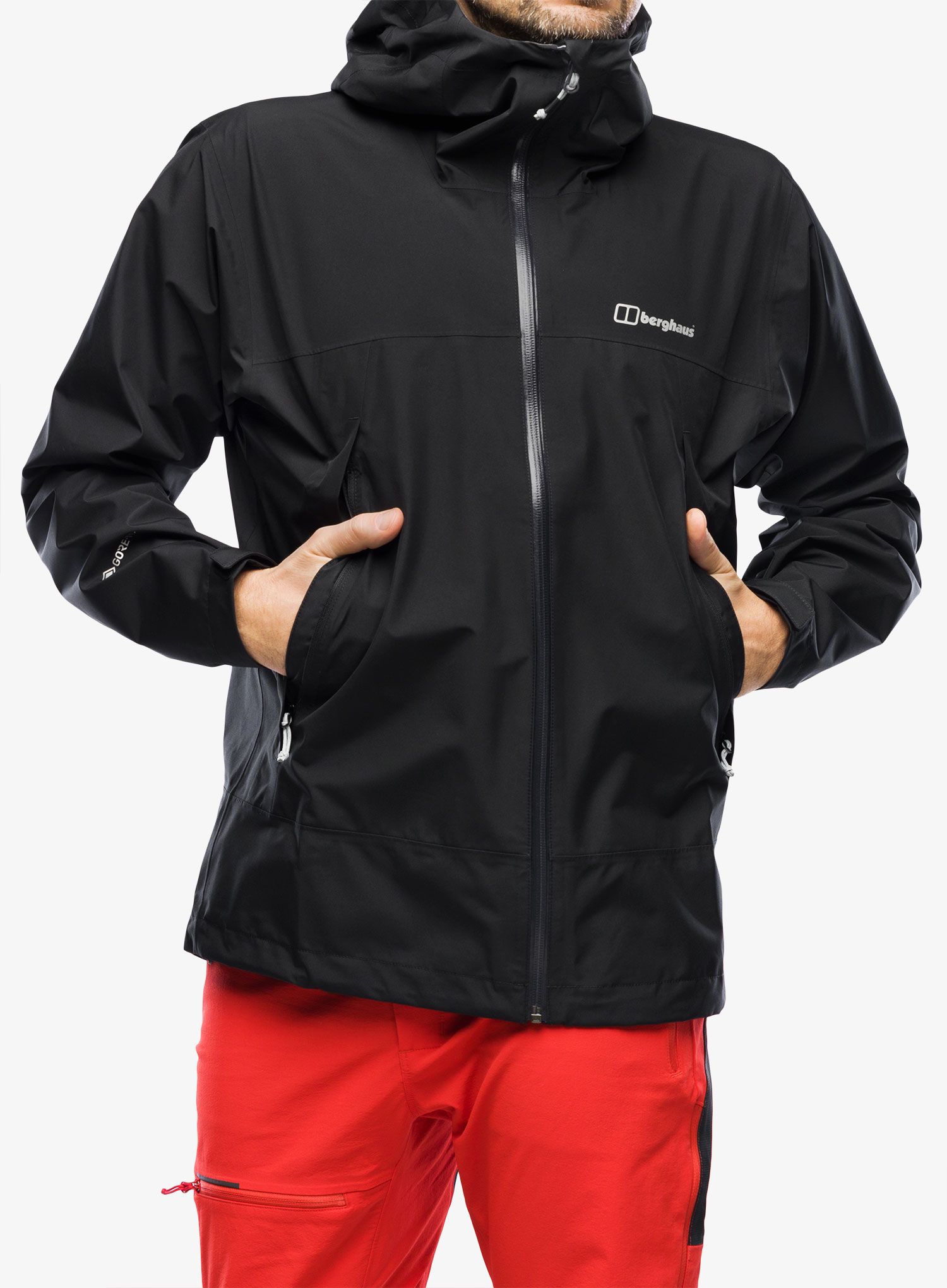 Nepremočljiva jakna Berghaus Paclite Dynak Shell Jacket - black/black