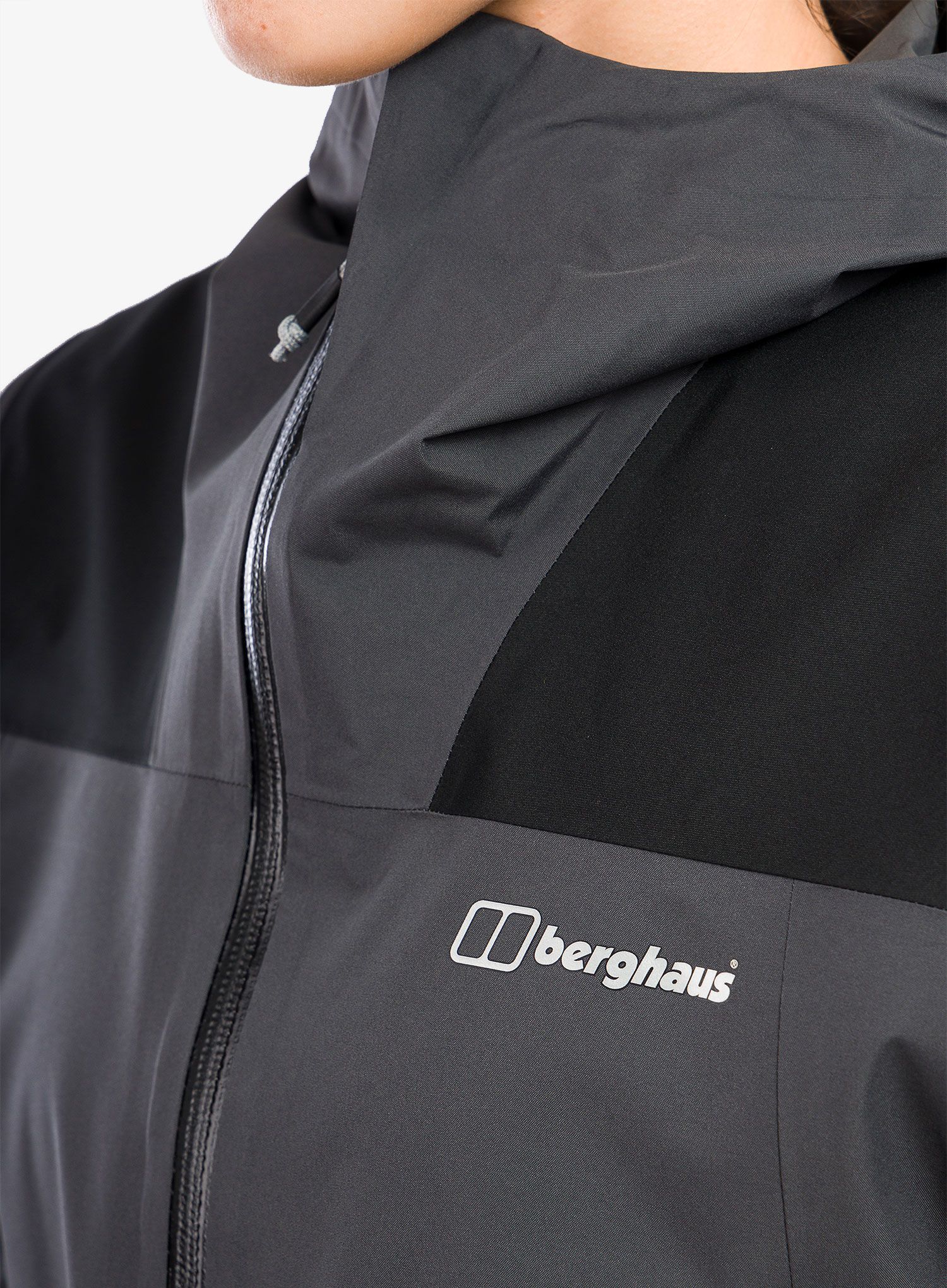 Ženska nepremočljiva jakna Berghaus Paclite Dynak Shell Jacket - af grey/black