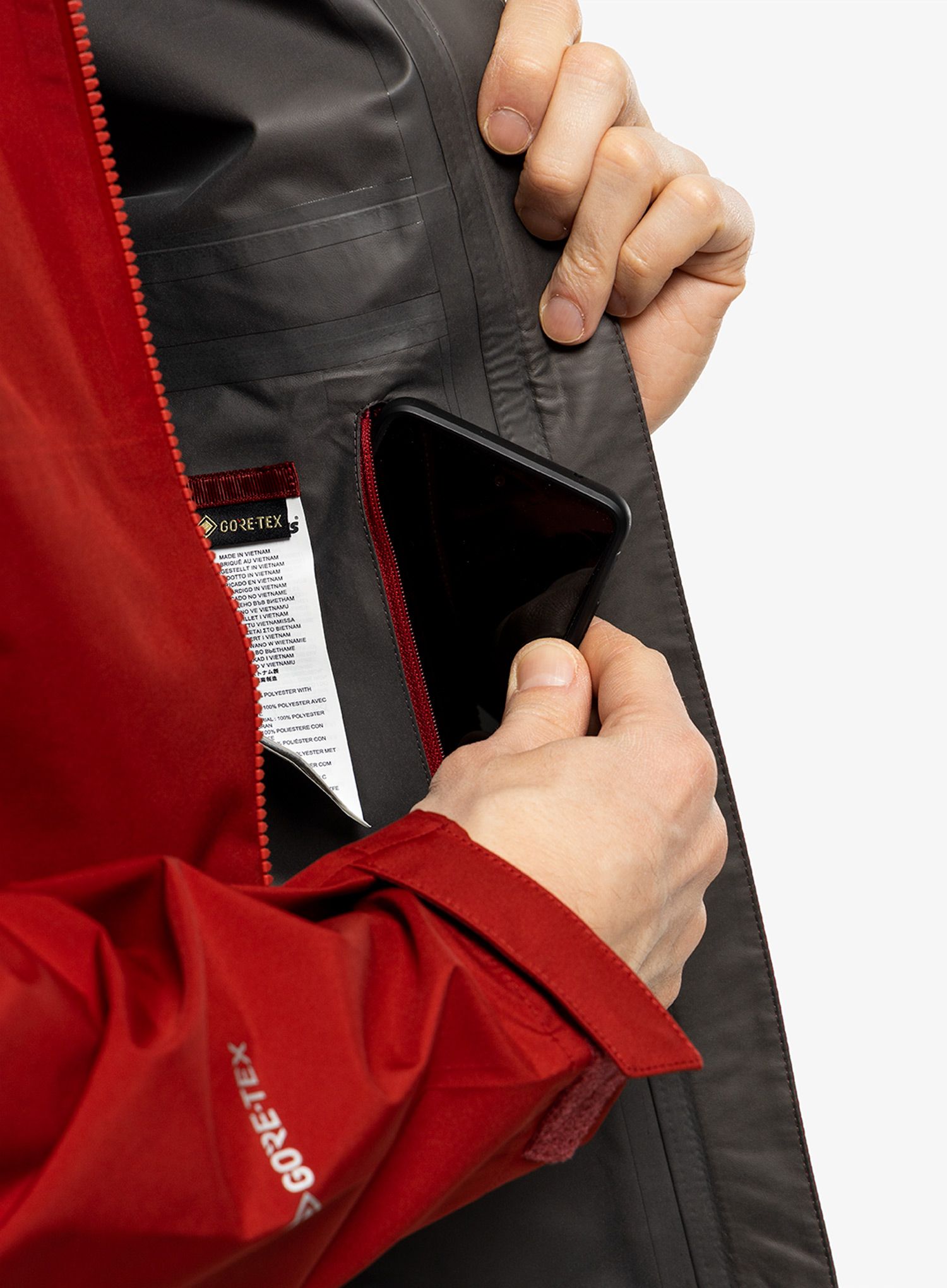 GORE-TEX jakna Berghaus Paclite Peak Vent Shell - red/dahlia