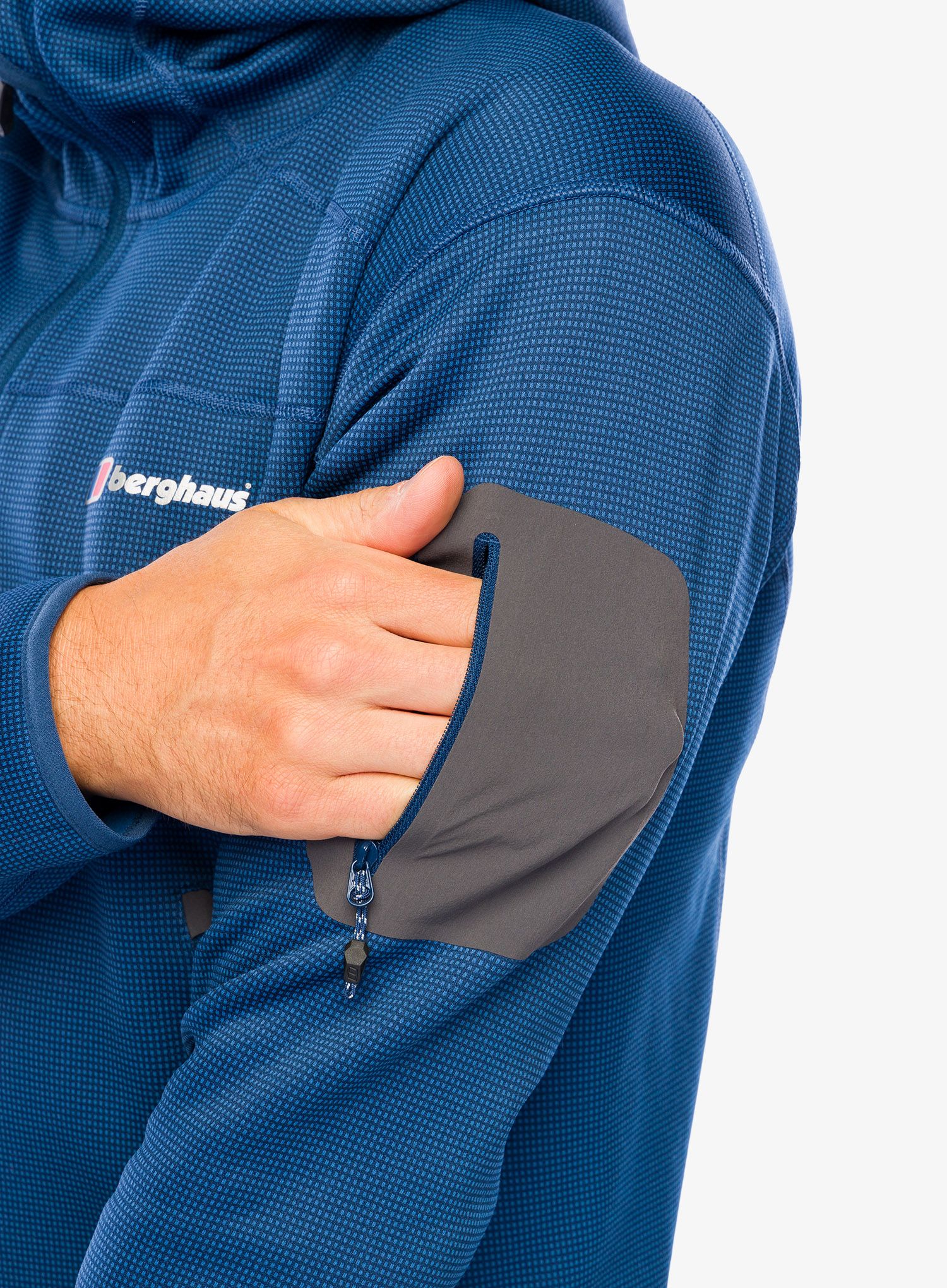 Flis Berghaus Pravitale MTN 2.0 Hooded Jacket - murky marine/hale navy