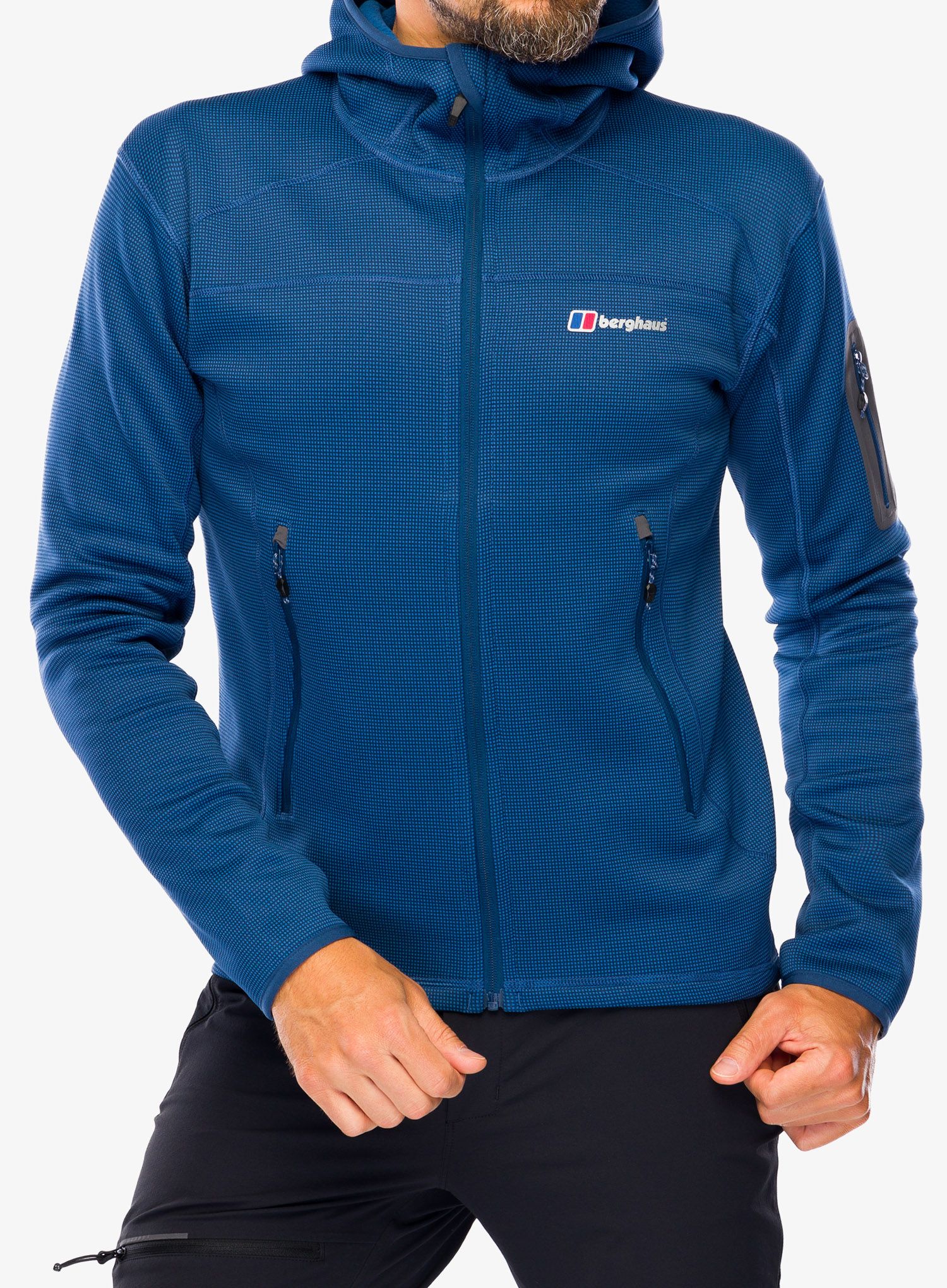 Flis Berghaus Pravitale MTN 2.0 Hooded Jacket - murky marine/hale navy