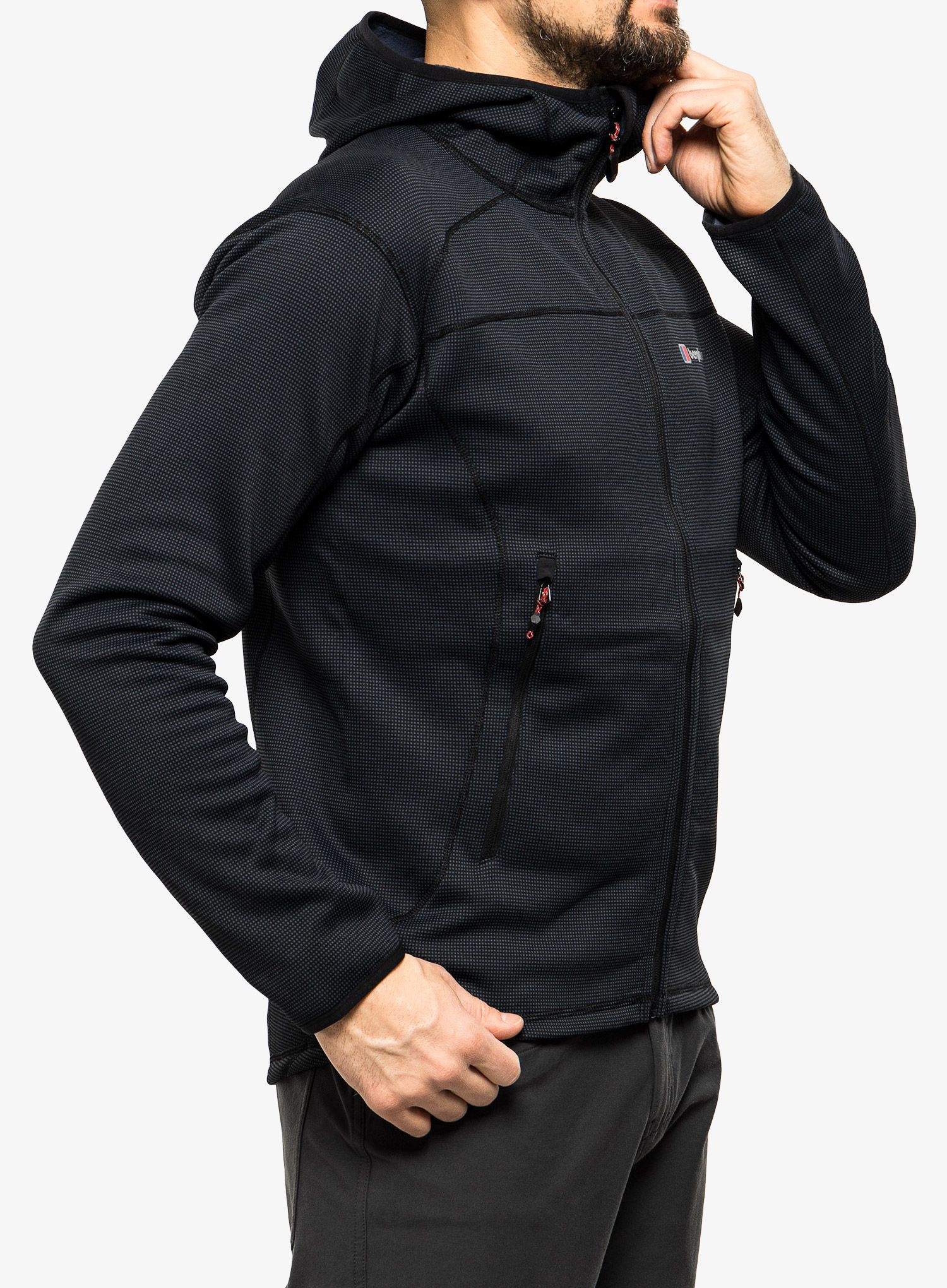 Flis Berghaus Pravitale MTN 2.0 Hooded Jacket - urb carbon/black