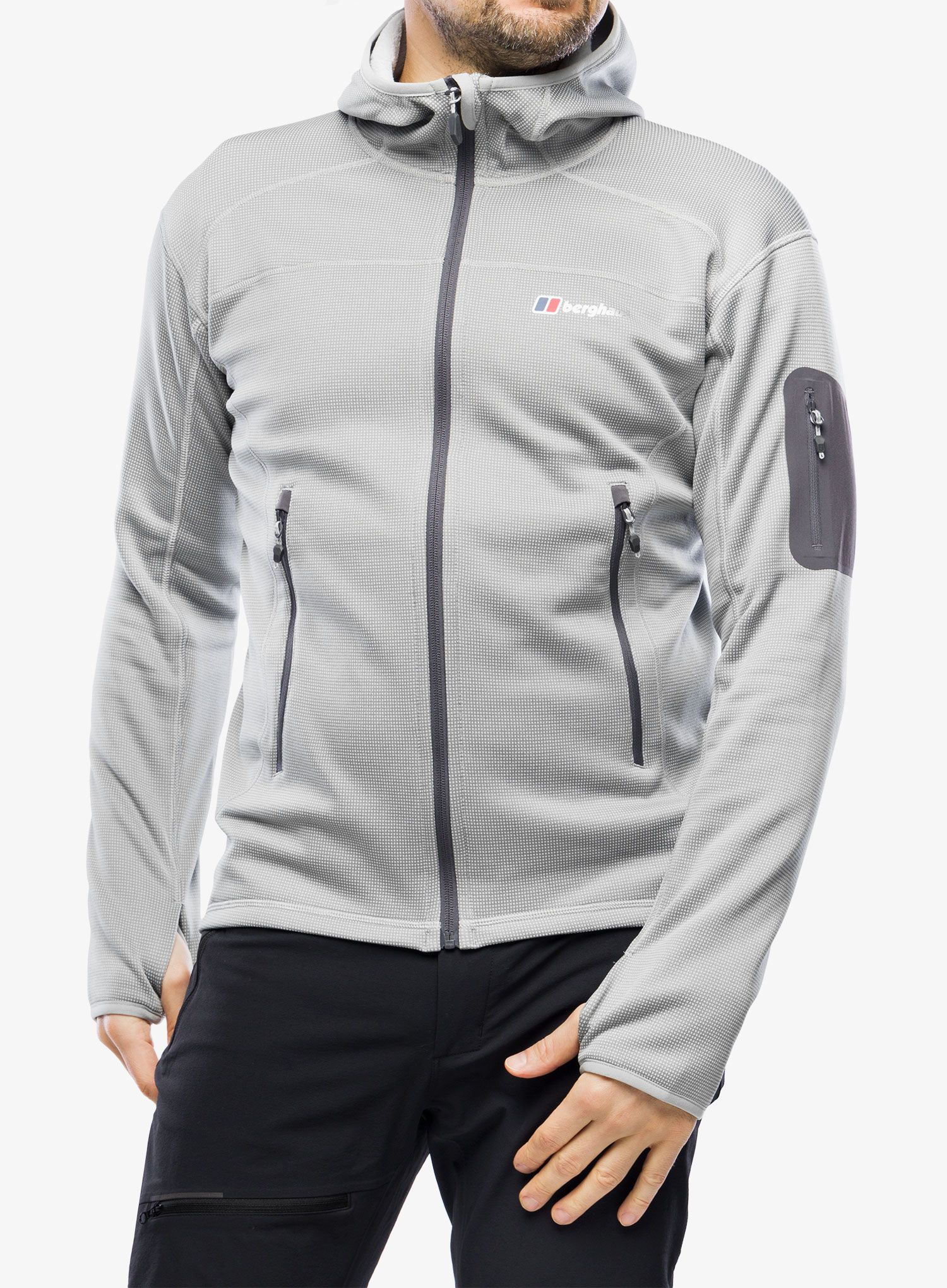 Flis Berghaus Pravitale MTN 2.0 Hooded Jacket - urb monument/harbour mist