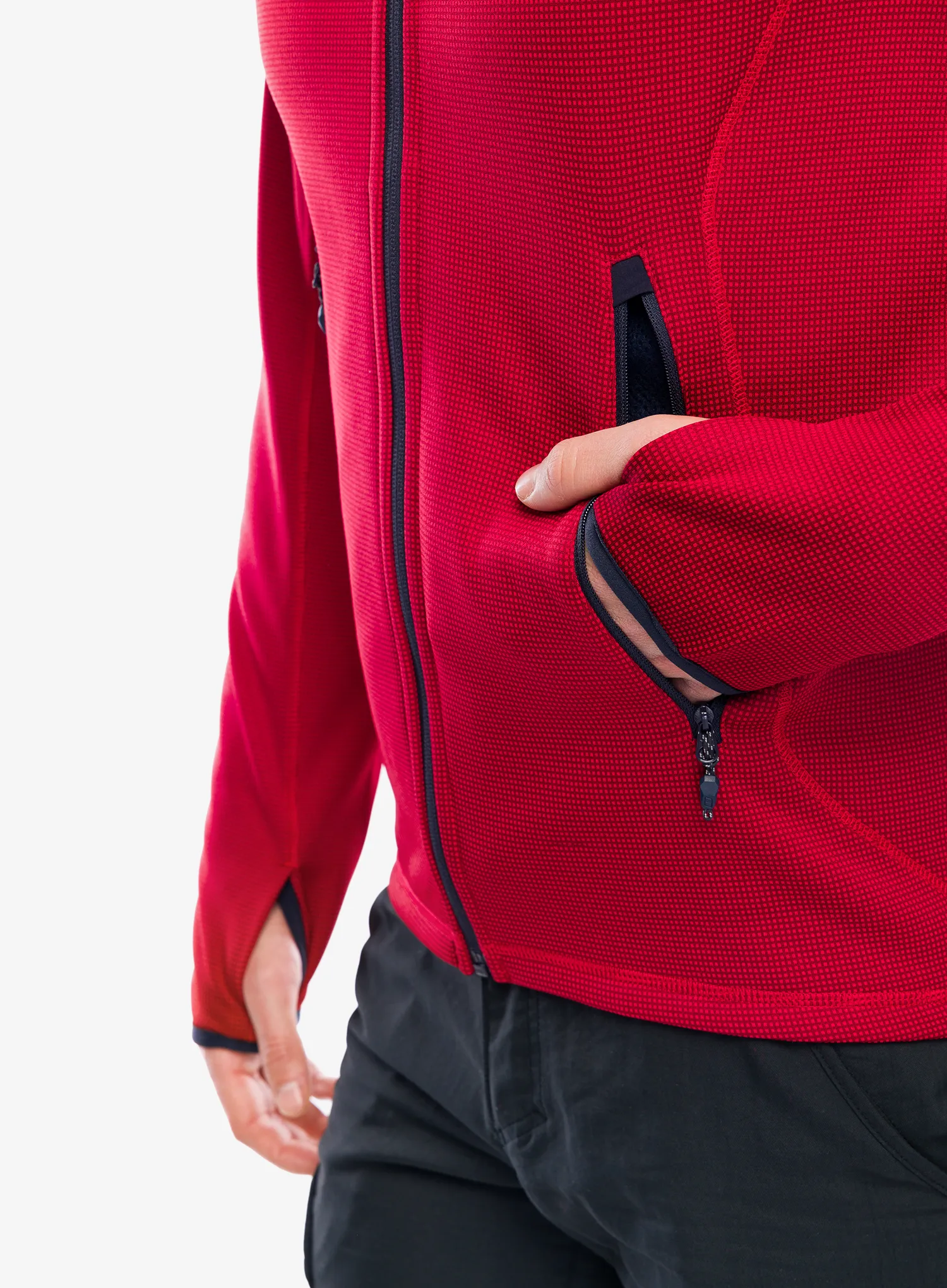 Flis Berghaus Pravitale MTN 2.0 Hooded Jacket - urb red dahlia/hauterd/nghtsky