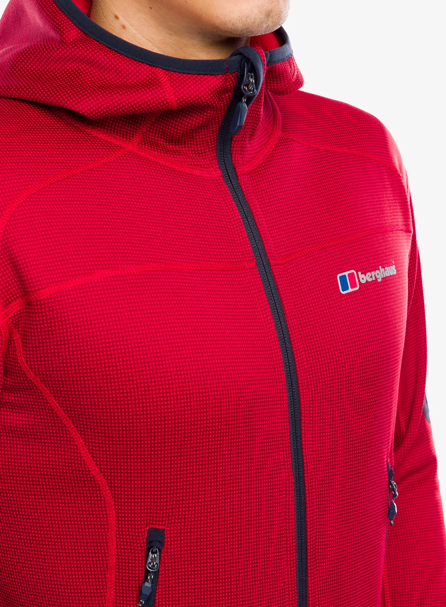 Flis Berghaus Pravitale MTN 2.0 Hooded Jacket - urb red dahlia/hauterd/nghtsky