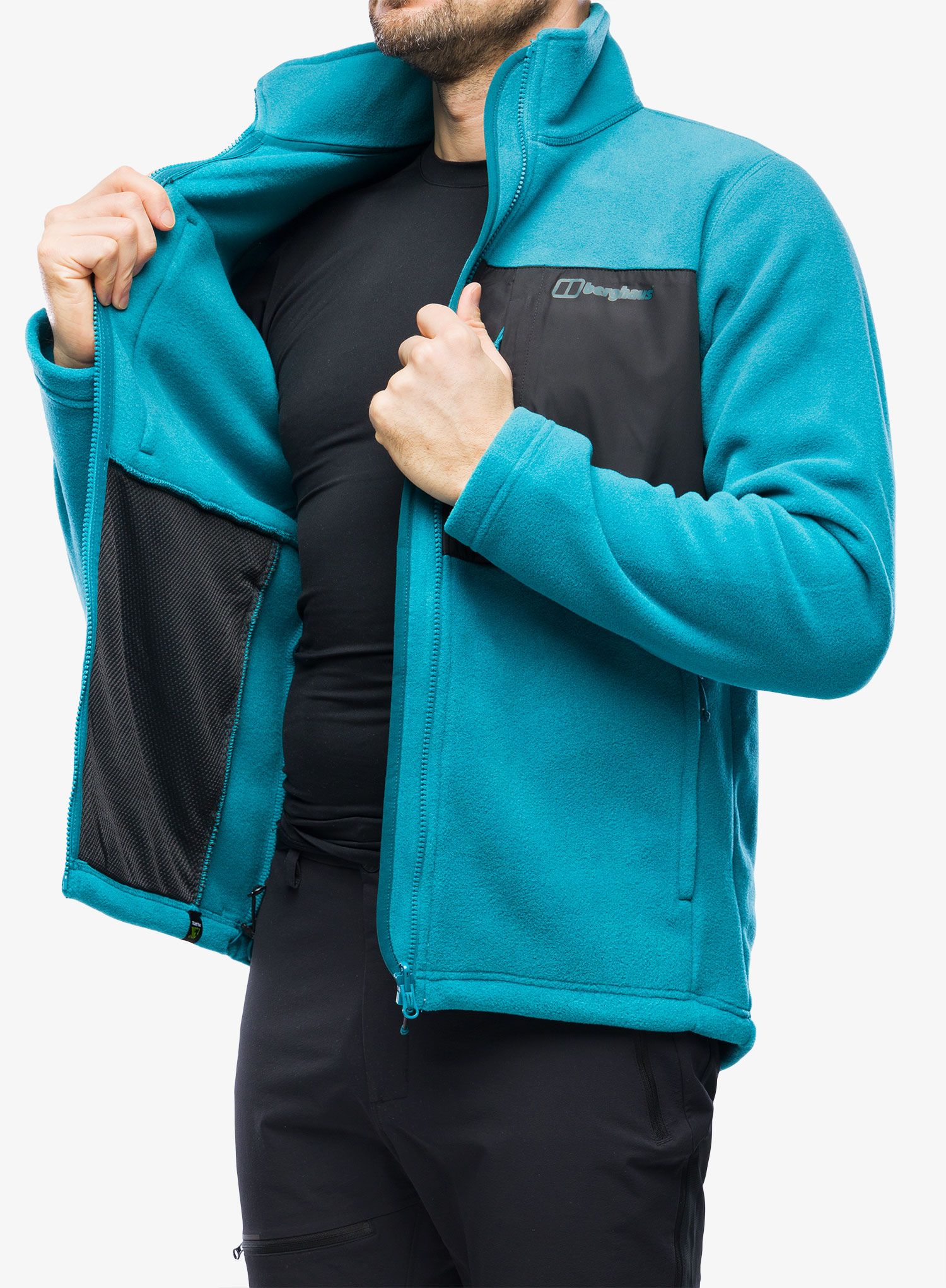 Jopica na zadrgo Berghaus Prism Guide IA Jacket - jungle jewel/jet black