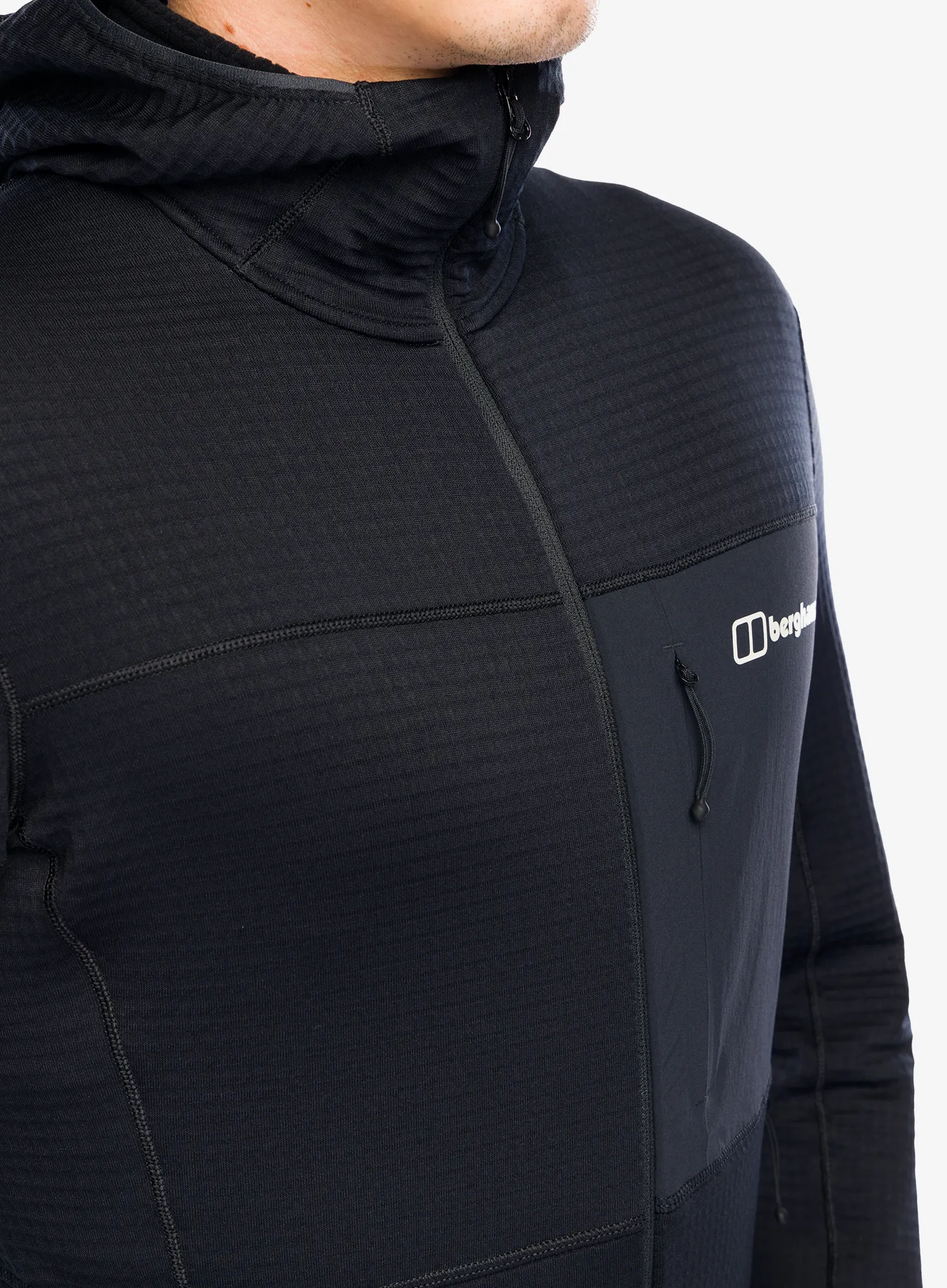 Jopica s kapuco Berghaus Ridge-Hiker Hoody - black/black