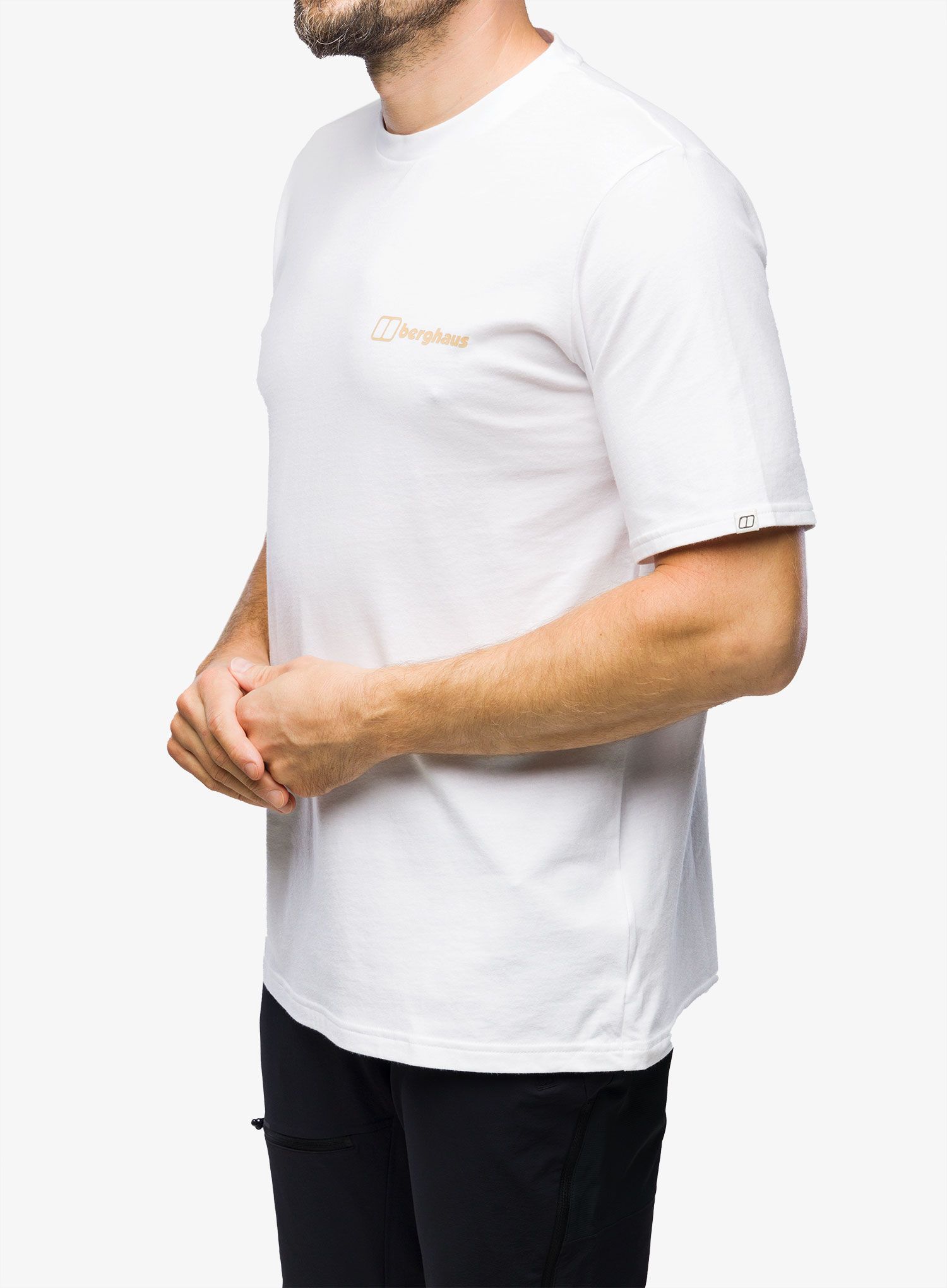 Moška majica Berghaus Seek Wonder Silhouette SS Tee - pure white
