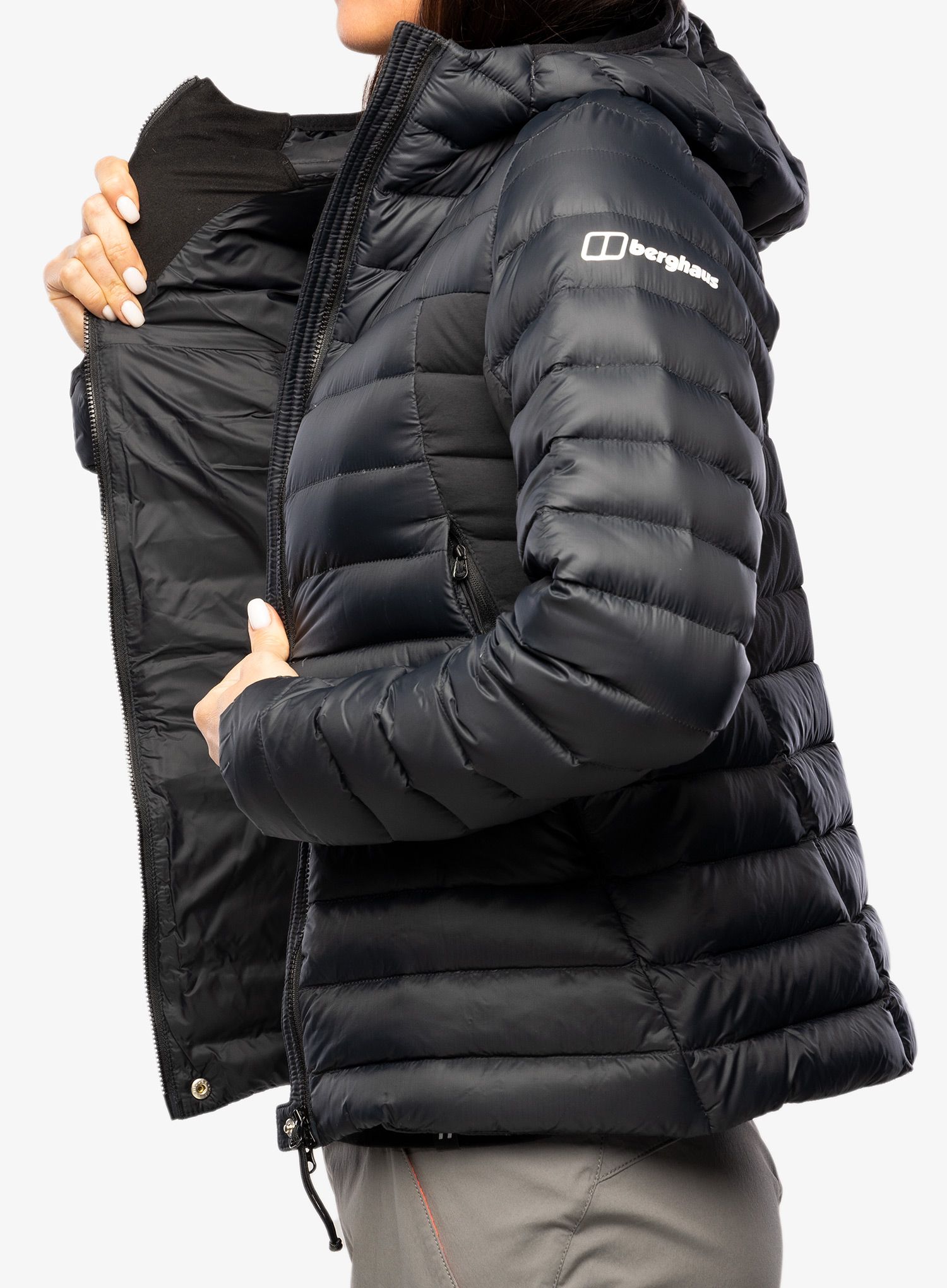 Ženska puhovka Berghaus Seeker MW Down Hoody - black/black