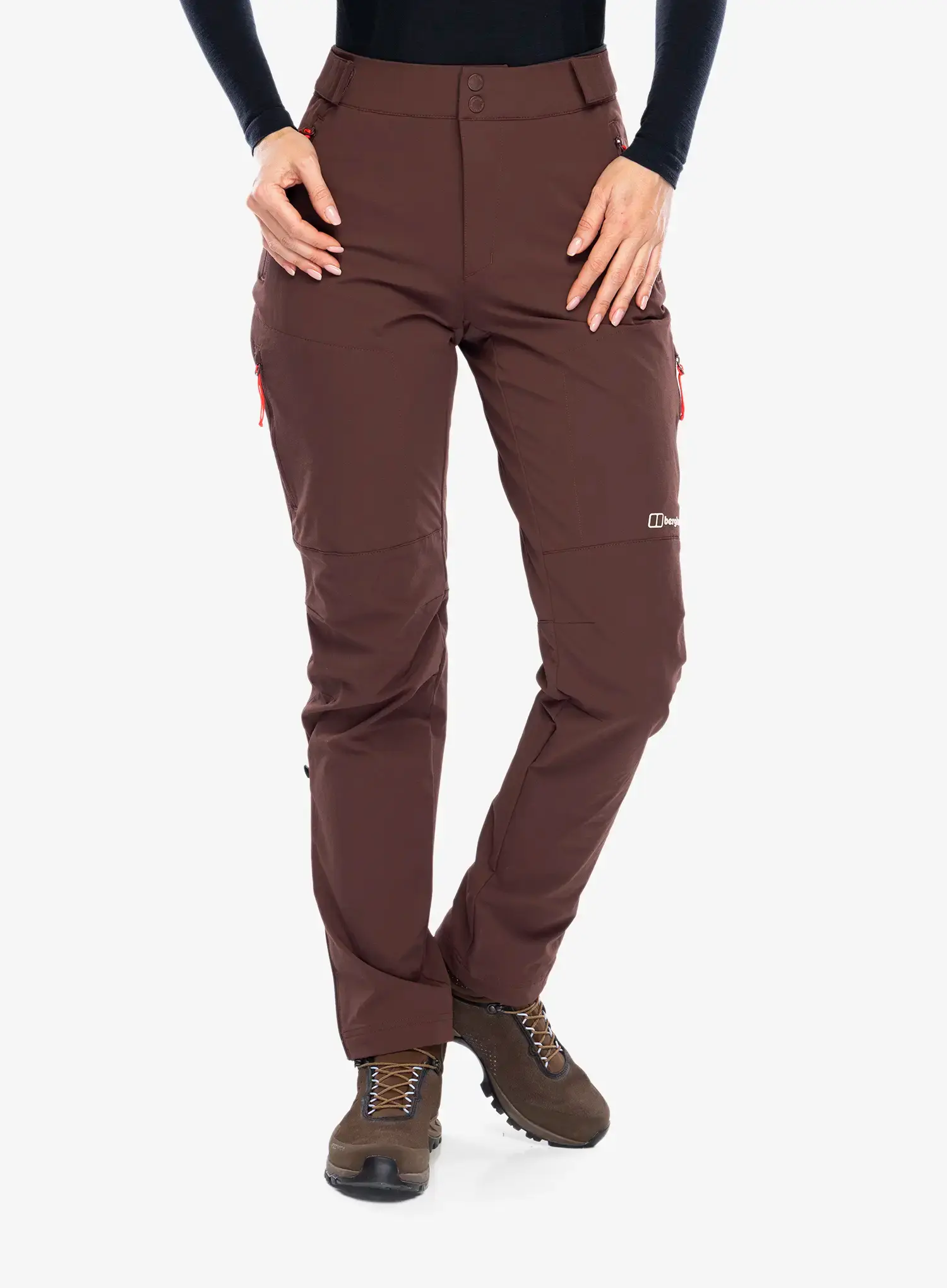 Ženske pohodniške hlače Berghaus Trail-Explorer Pant - cedar brown