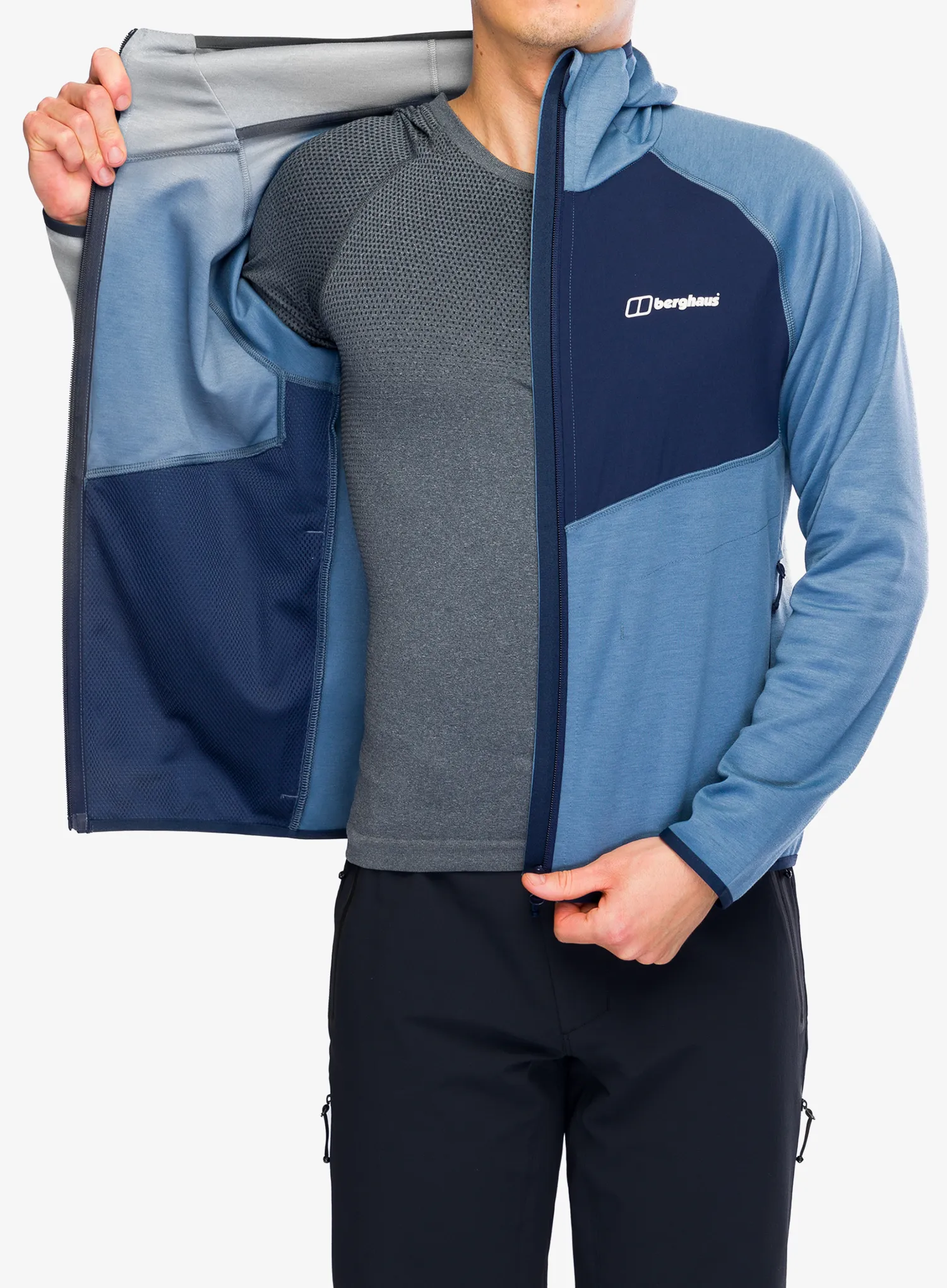 Jopica s kapuco Berghaus Trawden Jacket - trooper/dusk