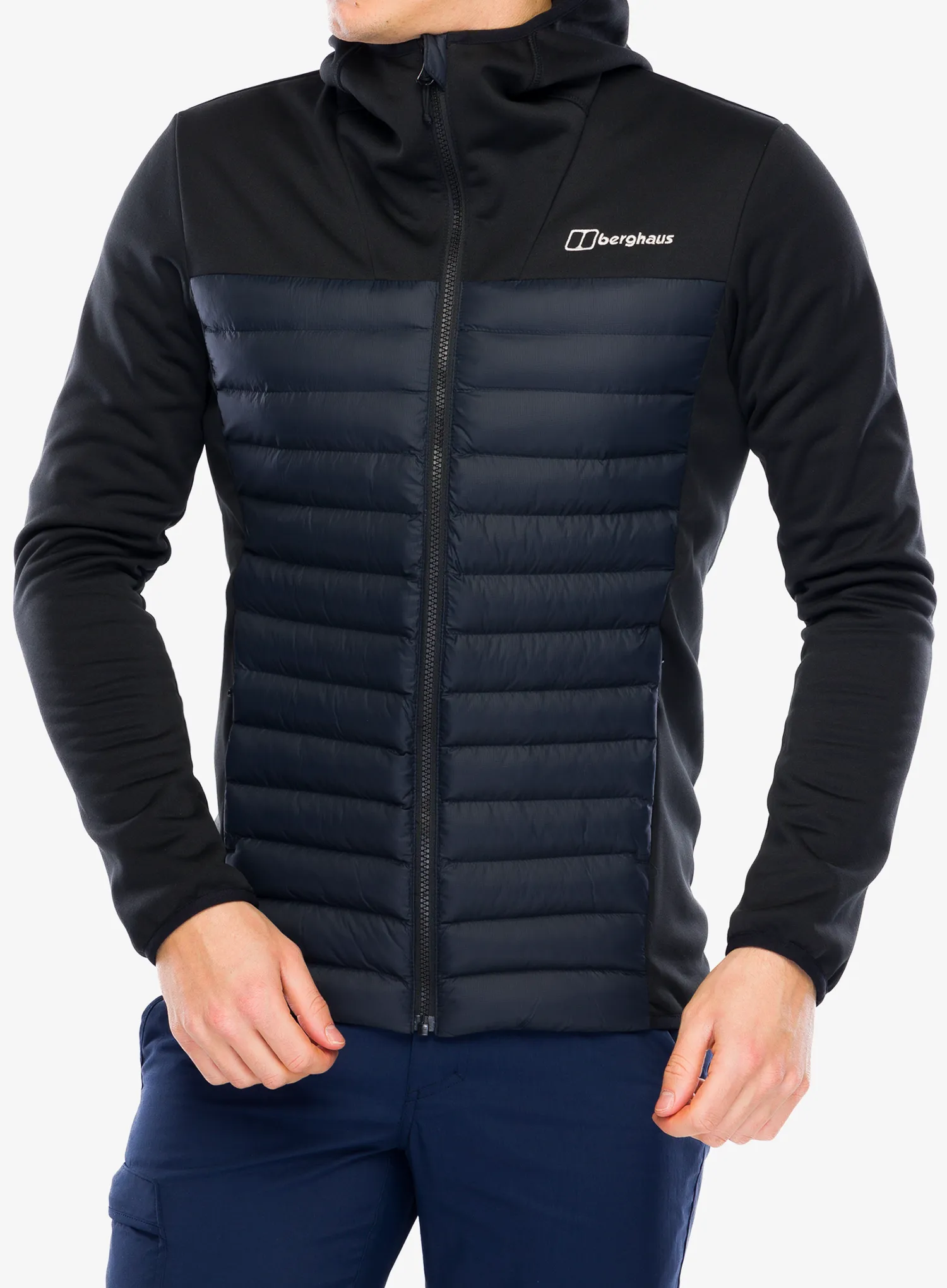 Hibridna jakna Berghaus Vaskye Hooded Hybrid Jacket - black/black