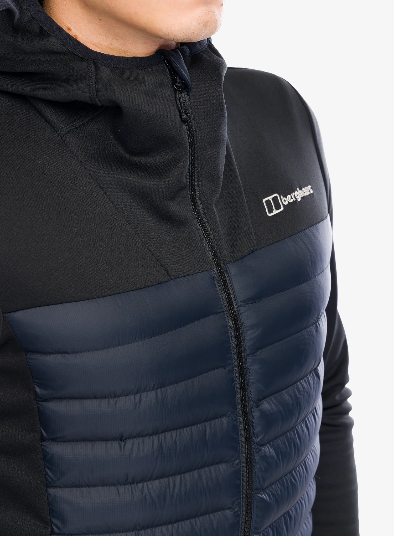Hibridna jakna Berghaus Vaskye Hooded Hybrid Jacket - black/black