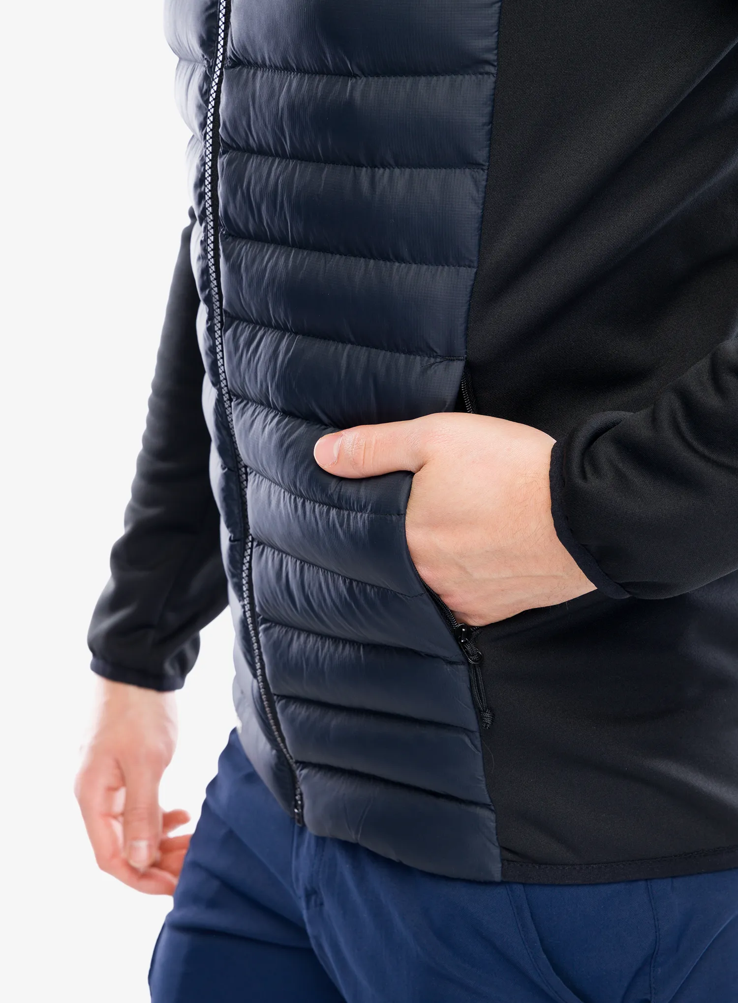Hibridna jakna Berghaus Vaskye Hooded Hybrid Jacket - black/black
