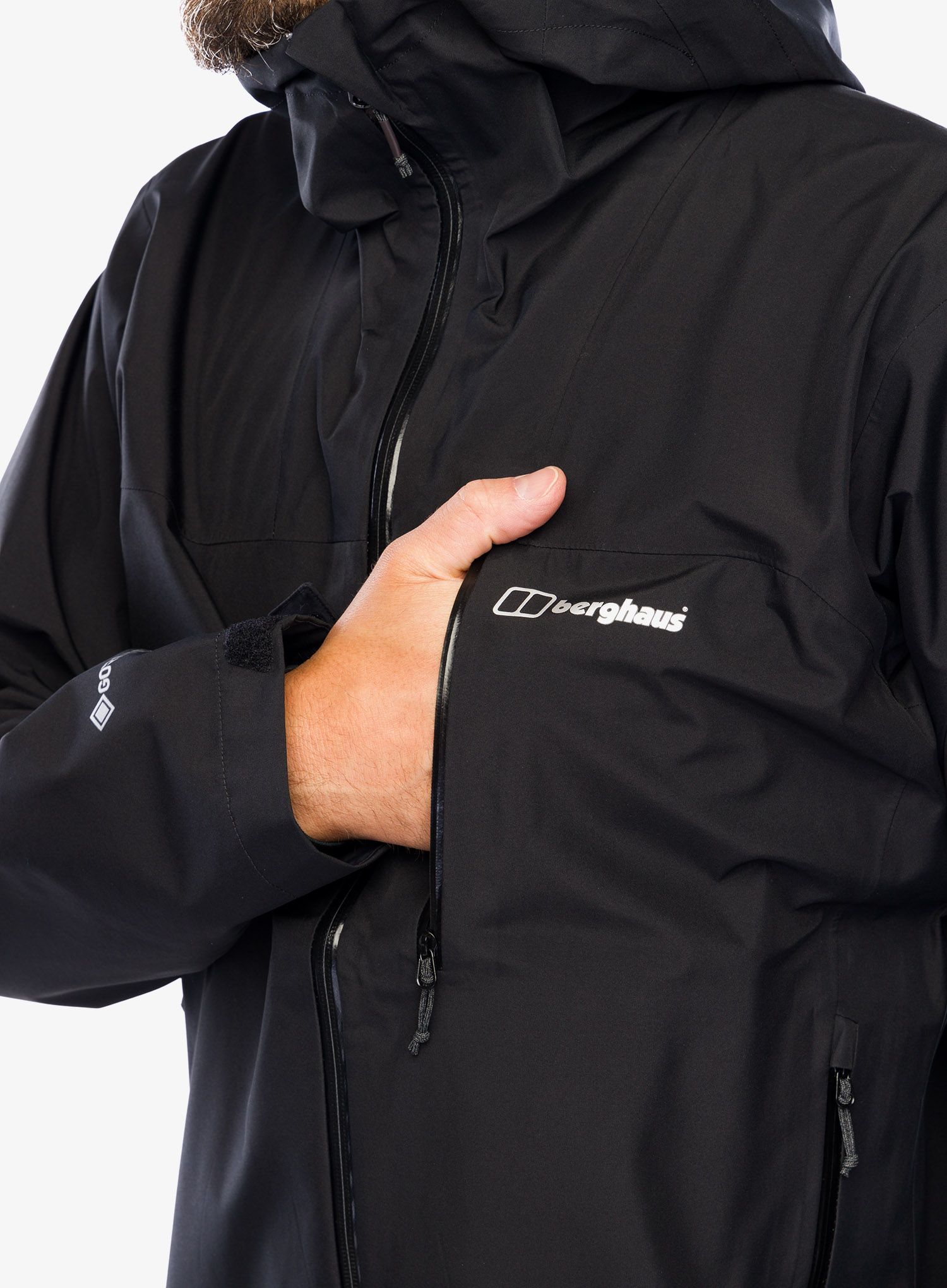 Nepremočljiva jakna Berghaus Vorlich 3L GTX Waterproof Jacket - black/black