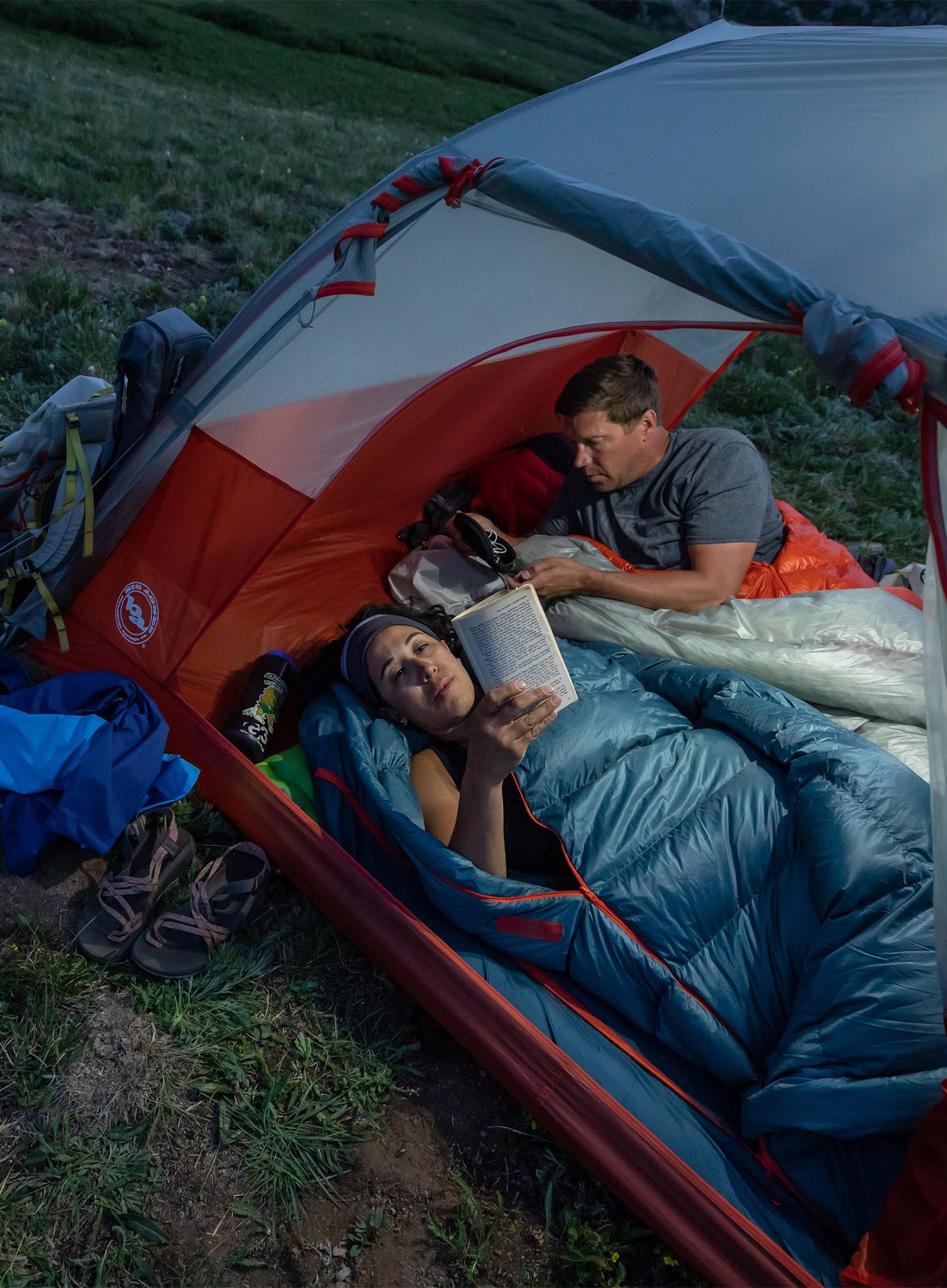 Spalna vreča Big Agnes Lost Ranger 3N1 15 (183 cm) Regular - legion blue/tapestry