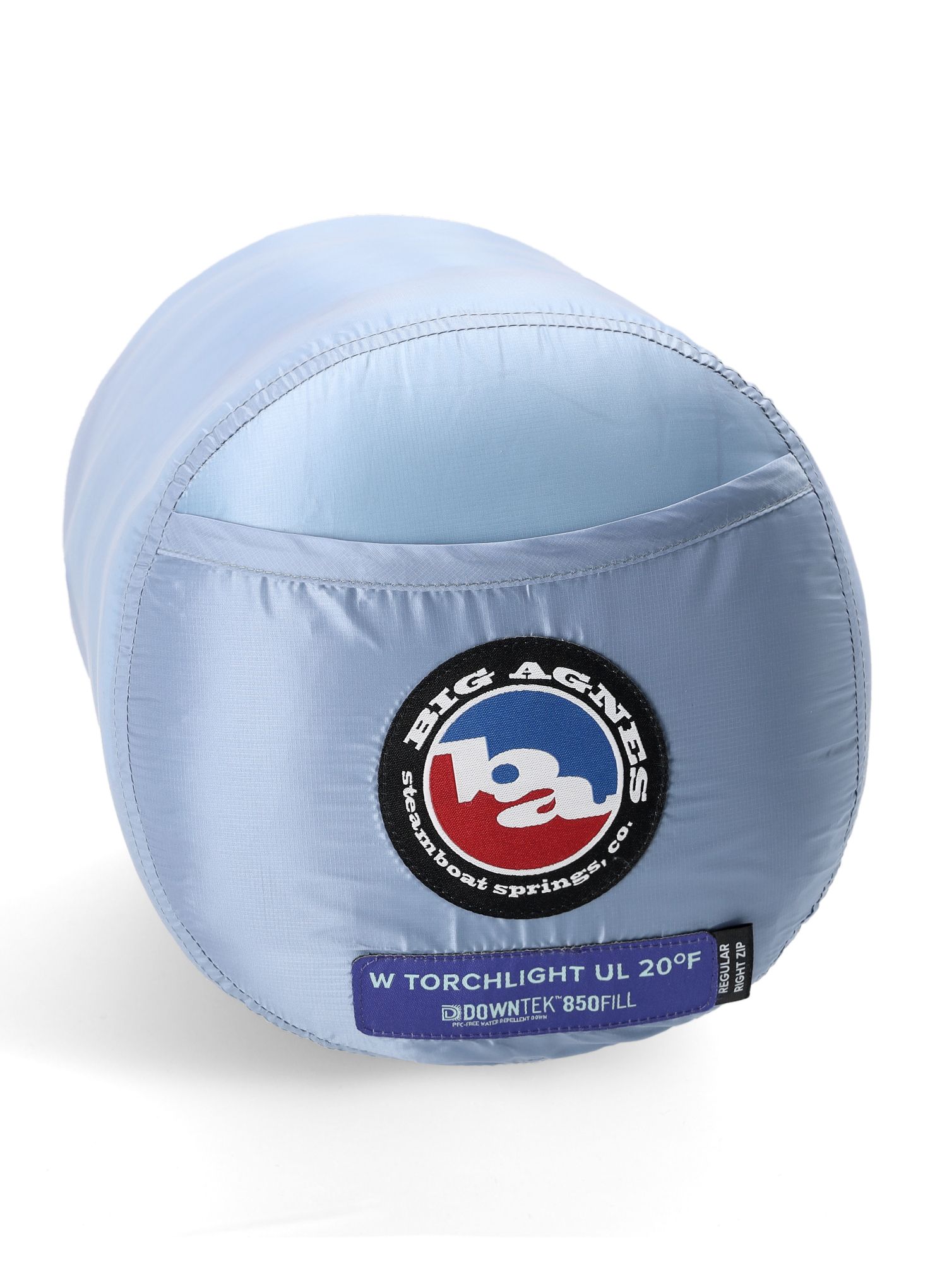 Ženska spalna vreča Big Agnes W'S Torchlight Ul 20 (183 cm) Regular Right - blue/aqua