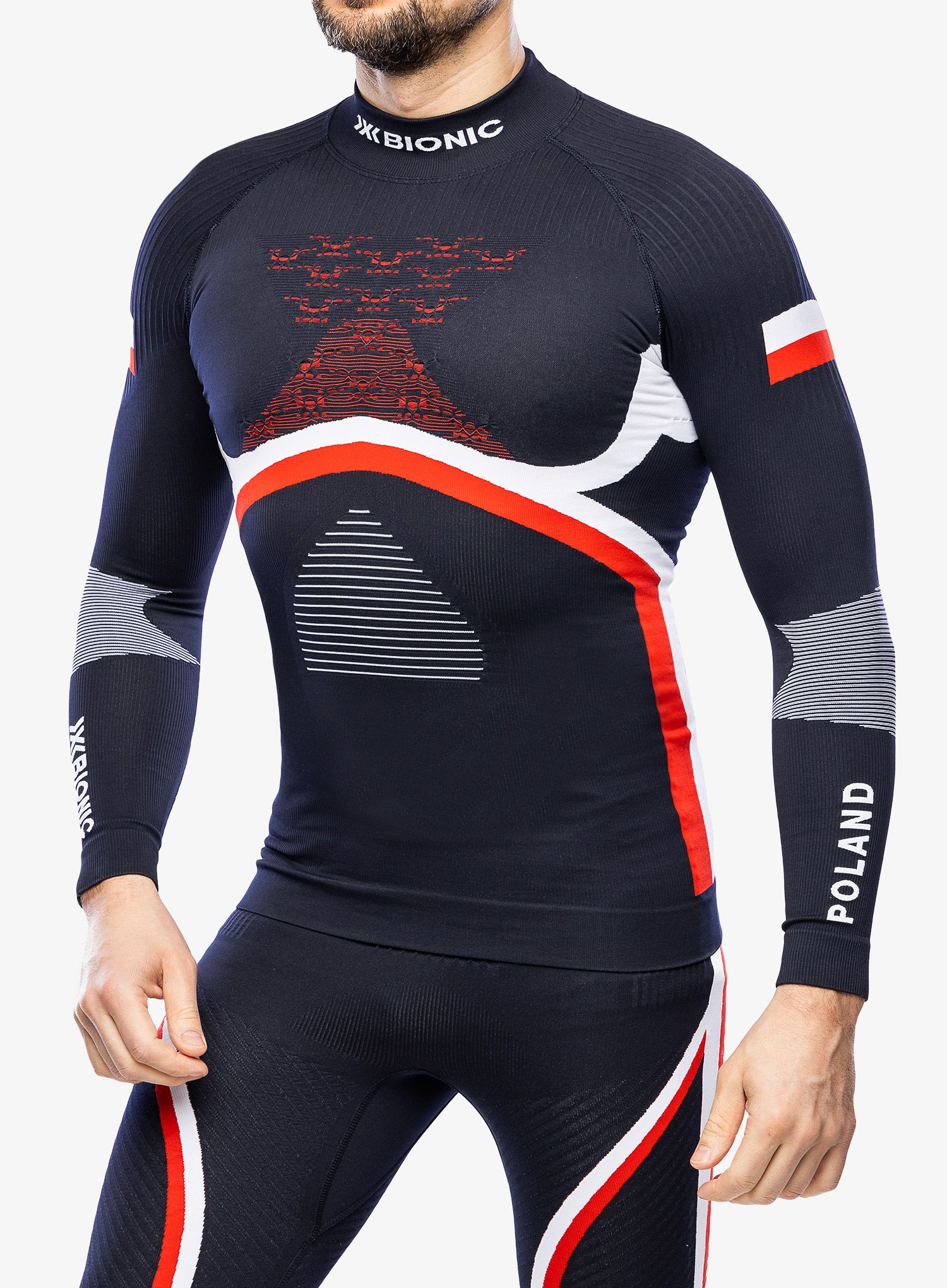 Termo flis jopa X-Bionic Energy Accumulator 4.0 Patriot Shirt T-Neck