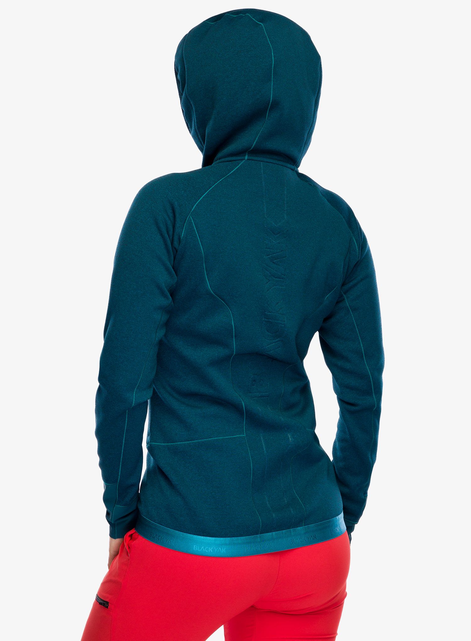 Ženska jopa s kapuco BlackYak Betizu Hoody - blue coral