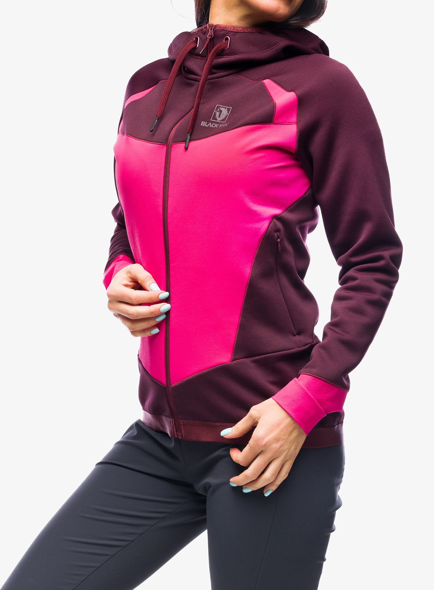 Ženska jopa s kapuco BlackYak Betizu Hoody - tawny port