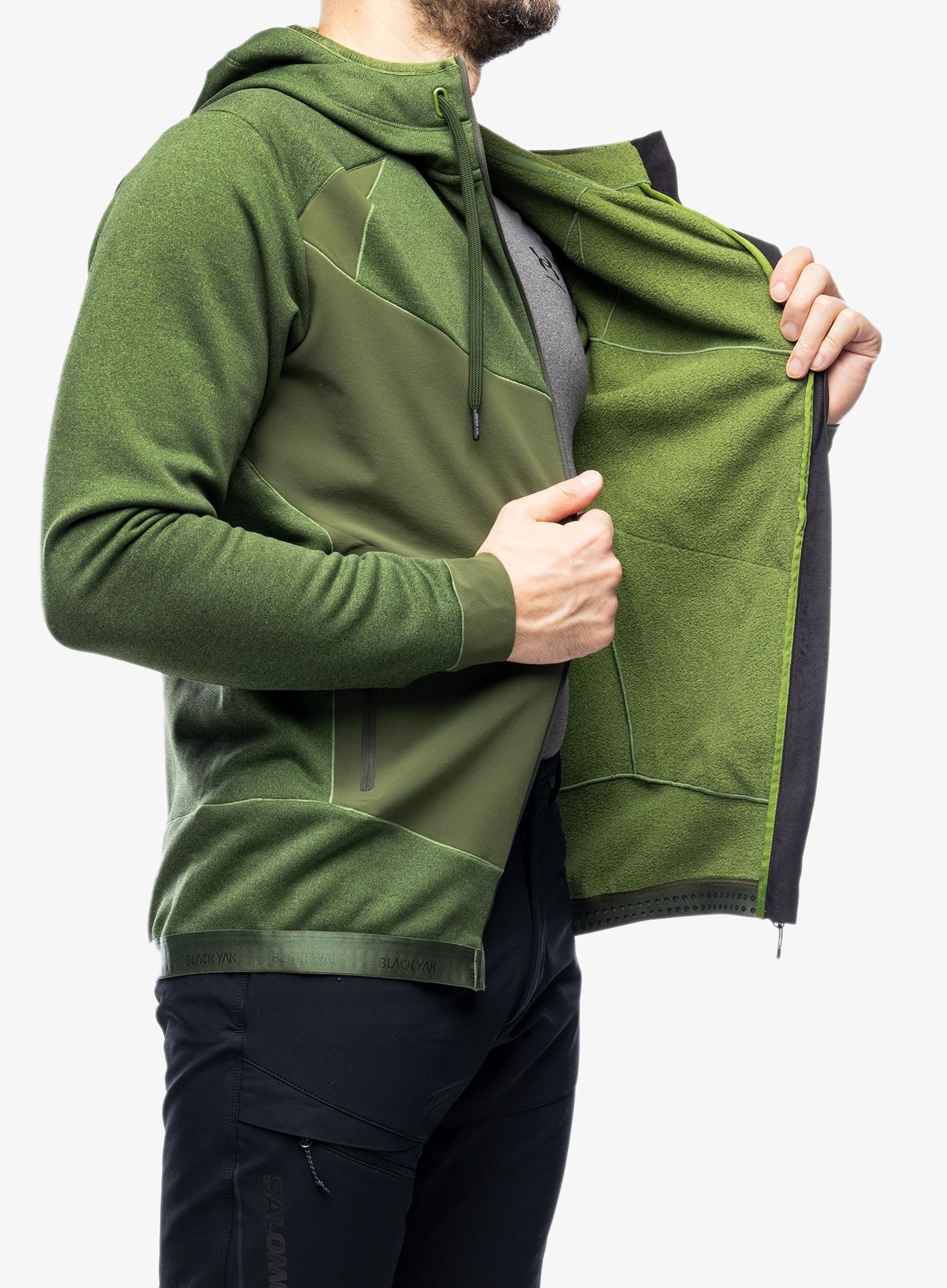 Jopica s kapuco BlackYak Betizu Hoody - twist of lime