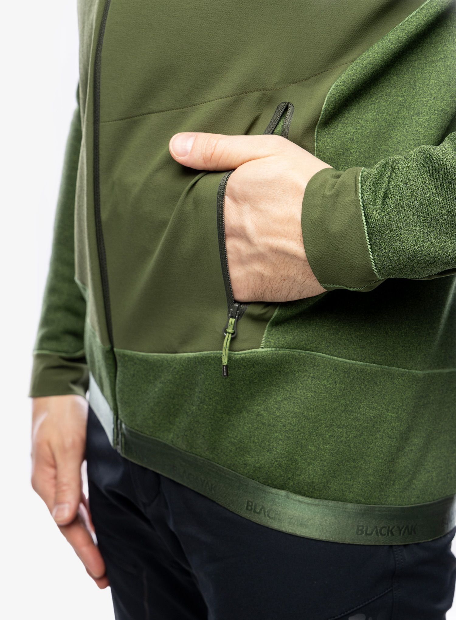 Jopica s kapuco BlackYak Betizu Hoody - twist of lime
