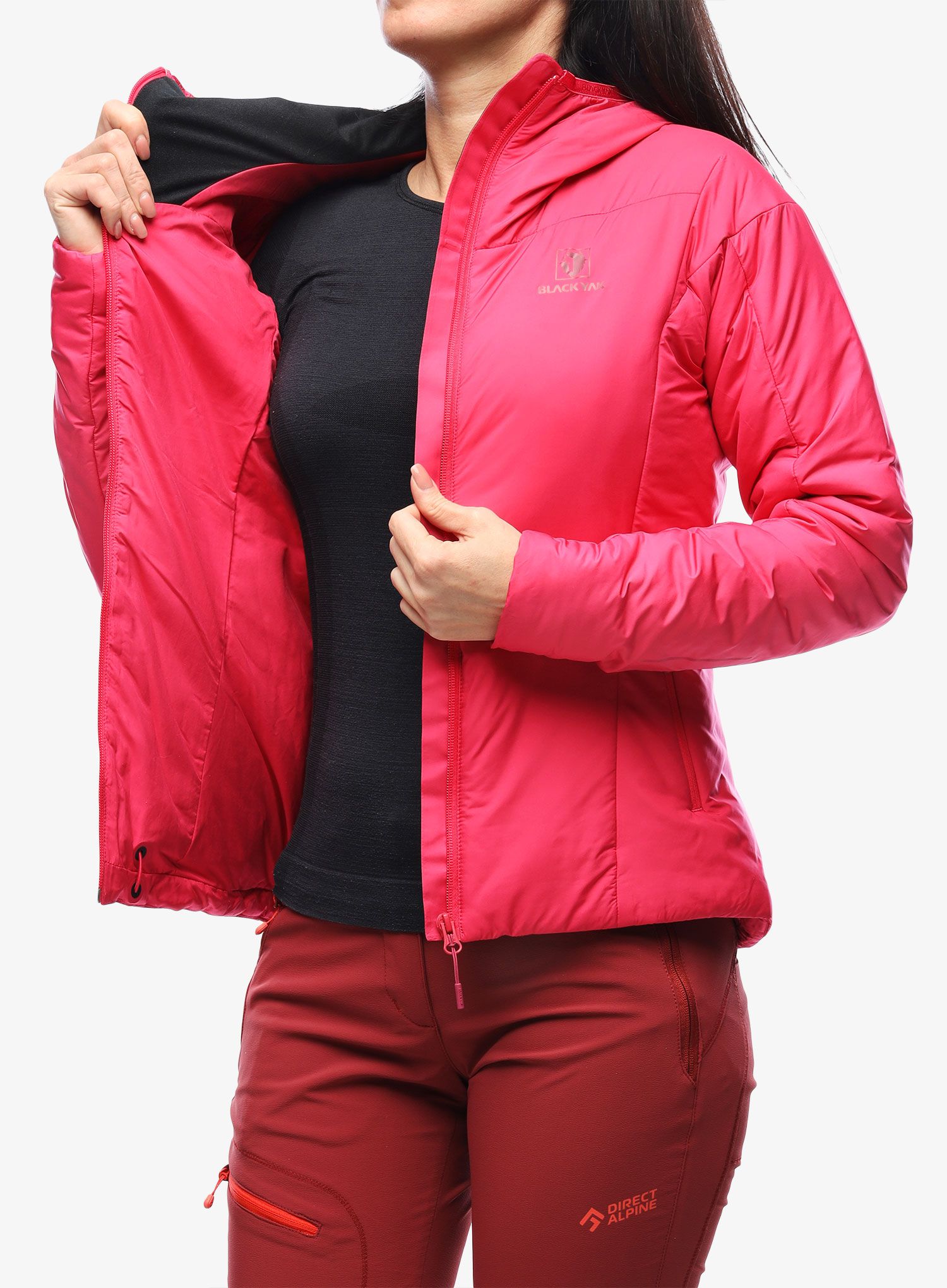 Ženska sintetična jakna BlackYak Calvana Hoody - love potion