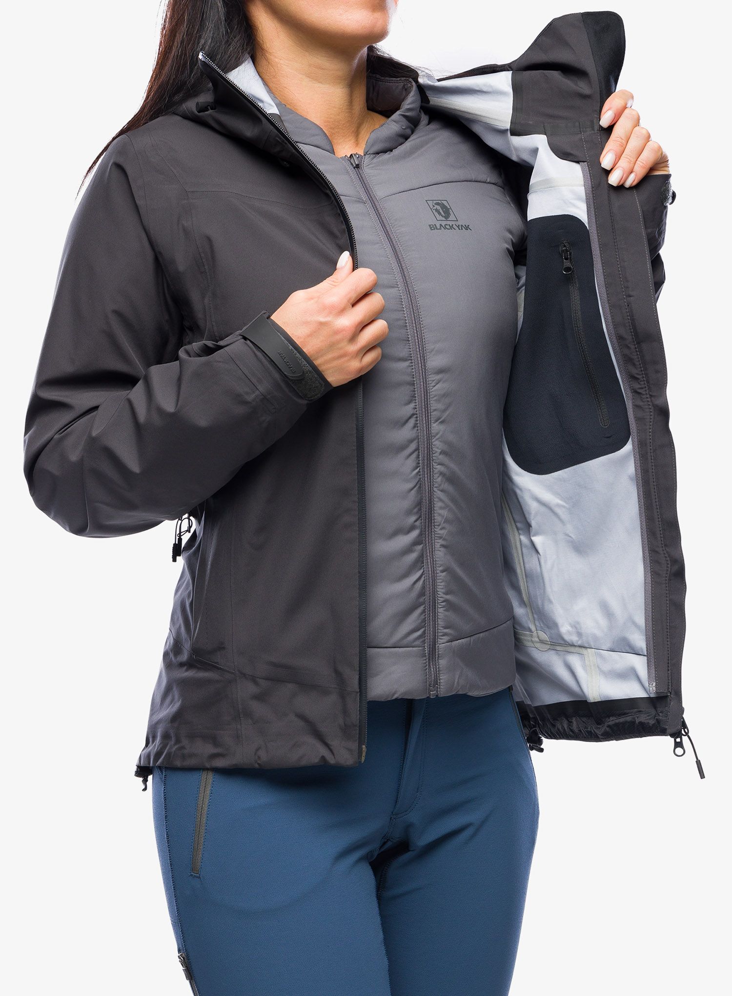 Ženske GORE-TEX jakna BlackYak Kostroma Jacket - phantom