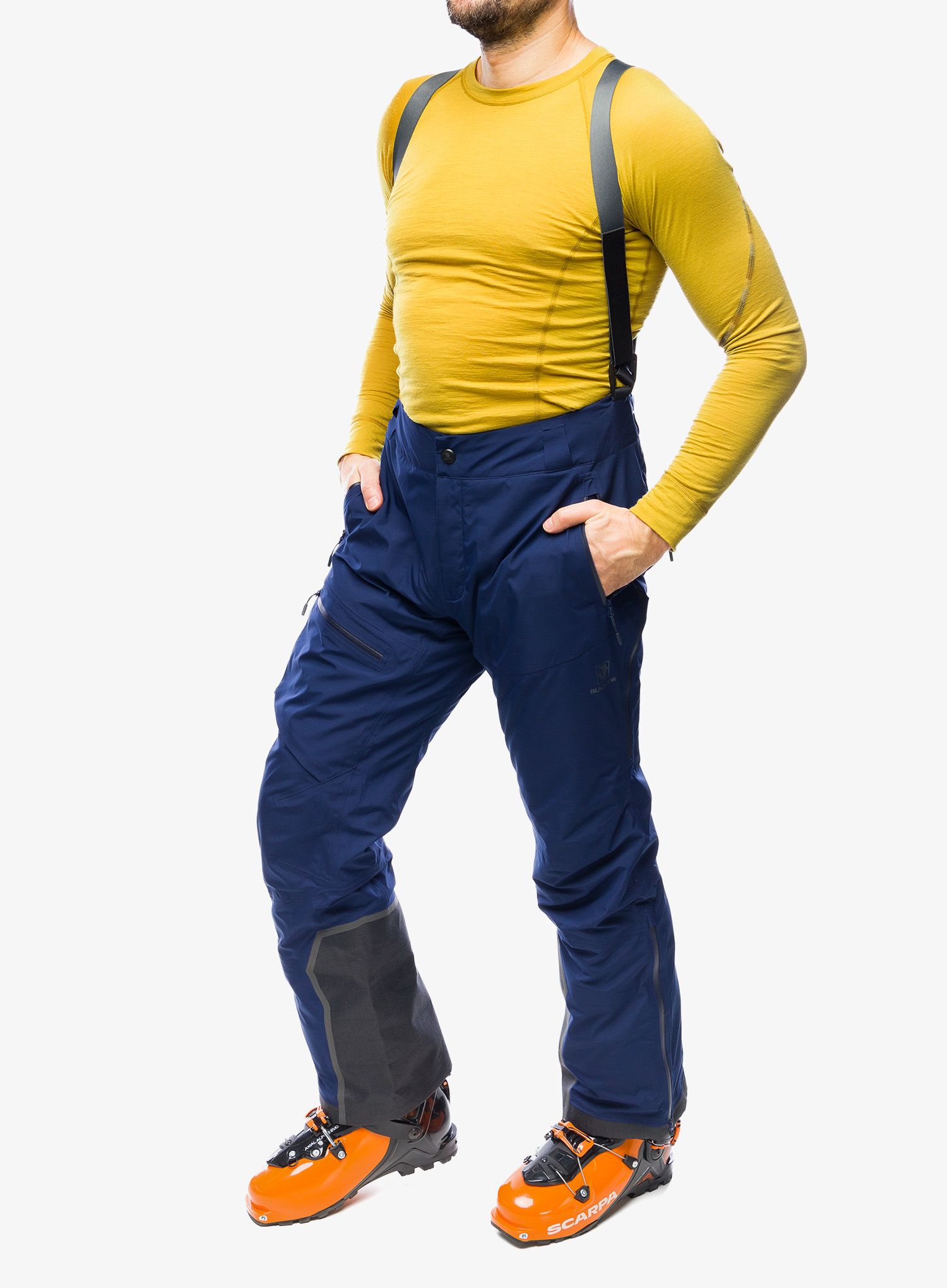 Hlače za turno smučanje BlackYak Mahal Pants - medieval blue
