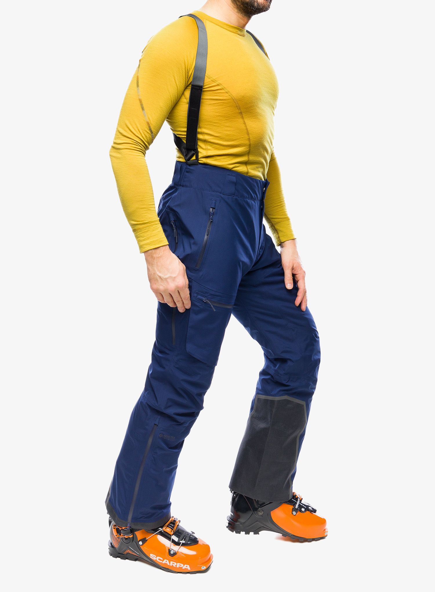 Hlače za turno smučanje BlackYak Mahal Pants - medieval blue