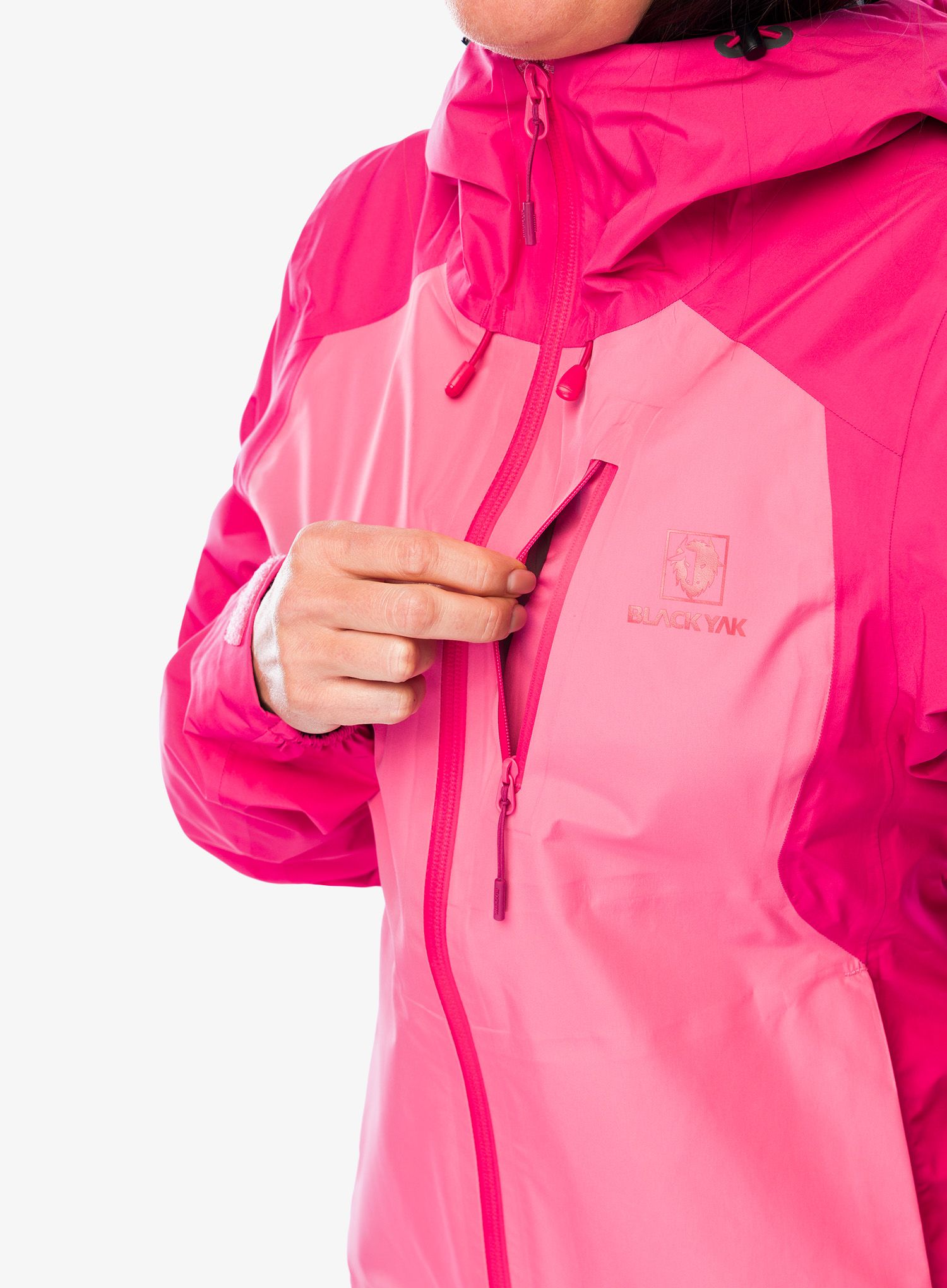 Ženska nepremočljiva jakna BlackYak Zebu Jacket - honey suckle
