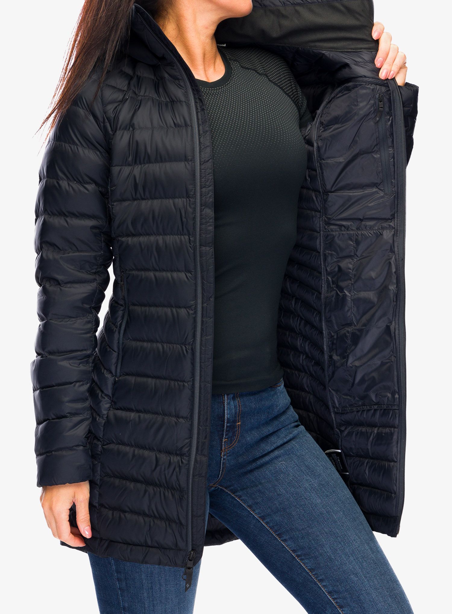 Ženski plašč Black Diamond Access Full Length Down Parka - black
