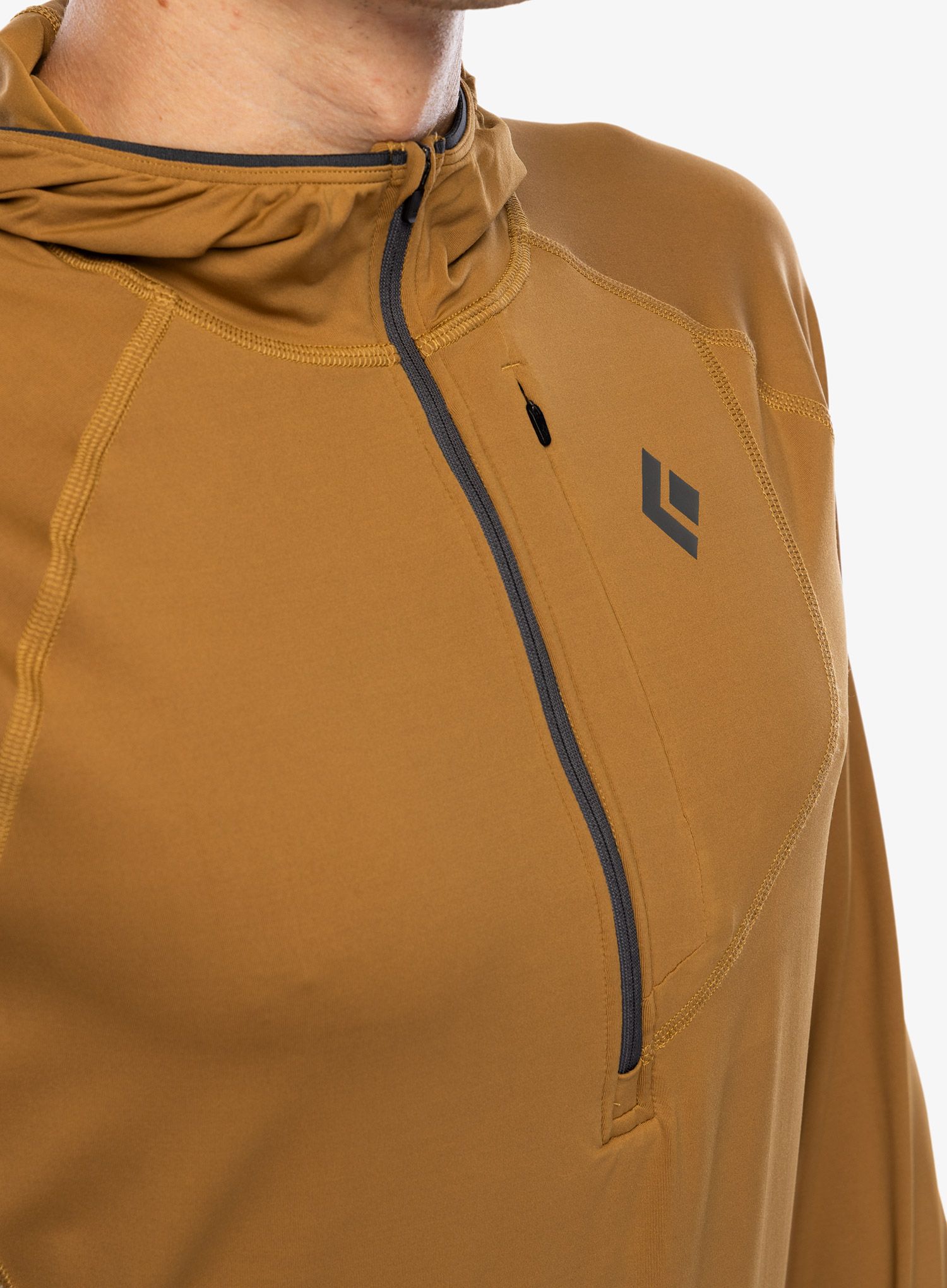 Jopica s kapuco Black Diamond Alpenglow Pro Hoody - flax